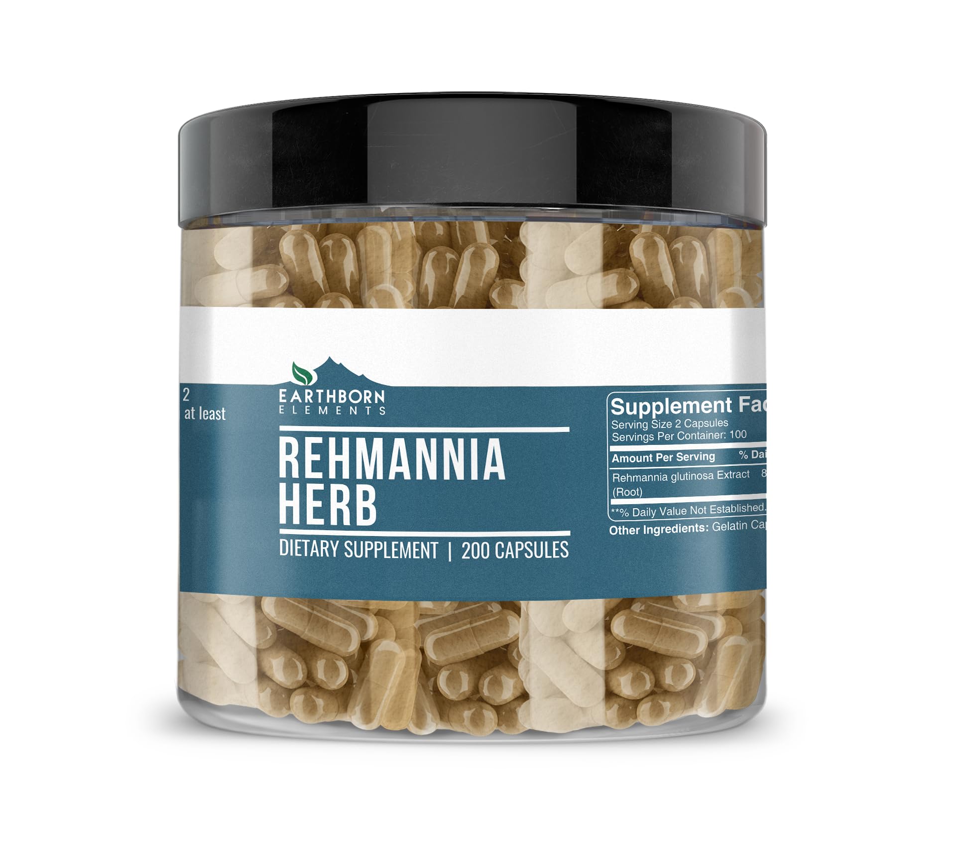 Earthborn Elements Rehmannia Herb Capsule 200 Count
