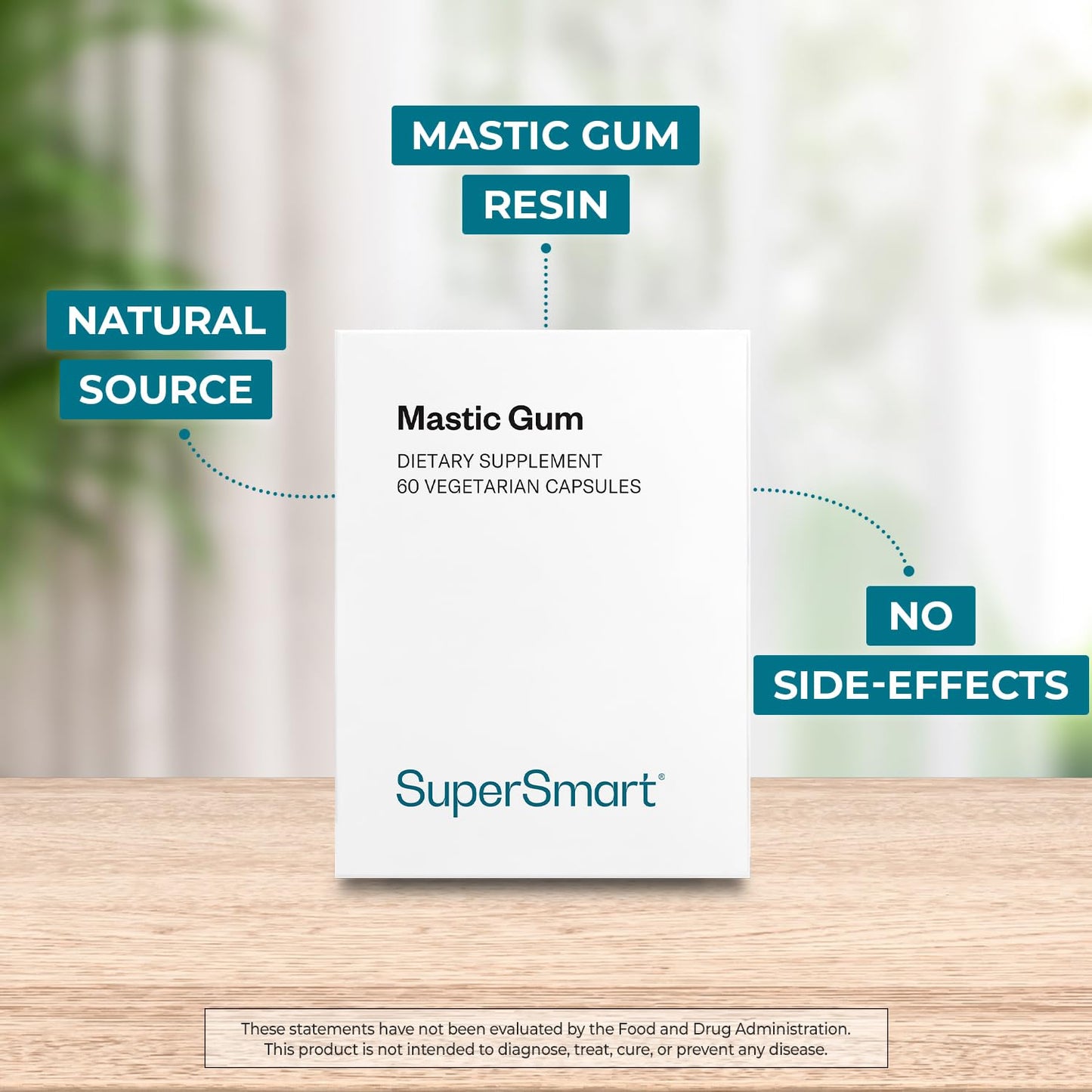 Supersmart Mastic Gum Supplement Capsule 60 Count