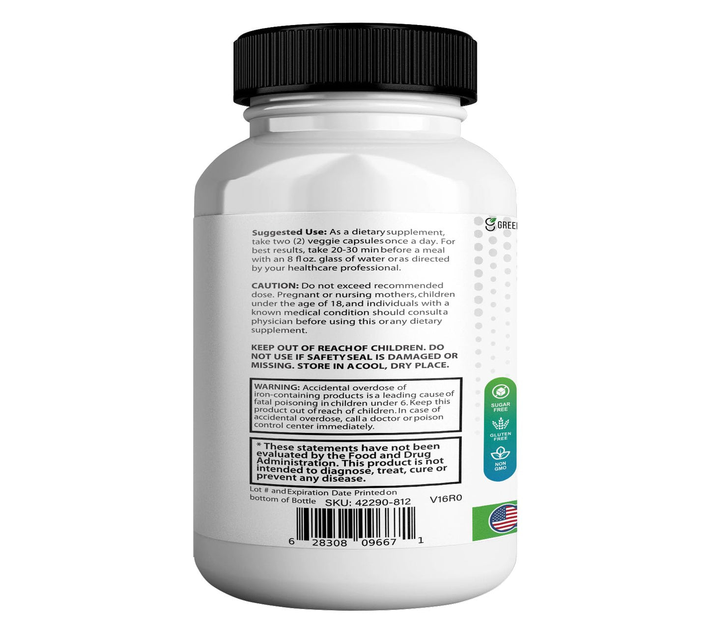 GREENVIFY NeuroActive 8 Max Brain Support Supplement Extra Strength Formula, 120 Capsules