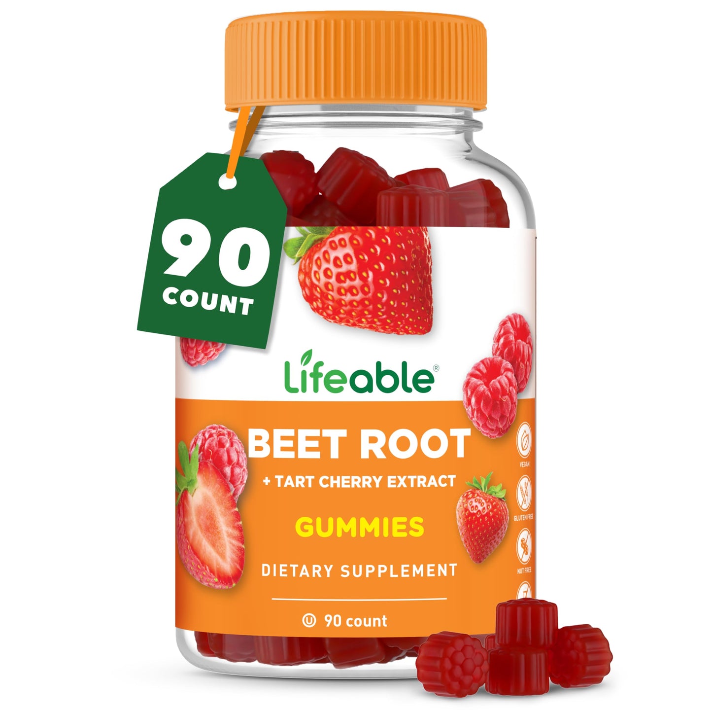 Lifeable Beet Root Gummies 90 Count