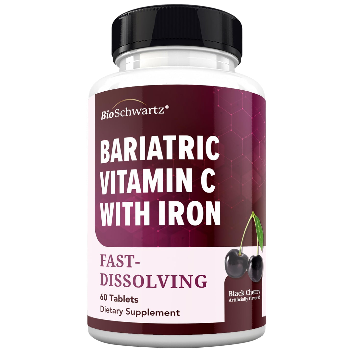BioSchwartz Bariatric Vitamin C with Iron 45mg Tablets, 60 Count