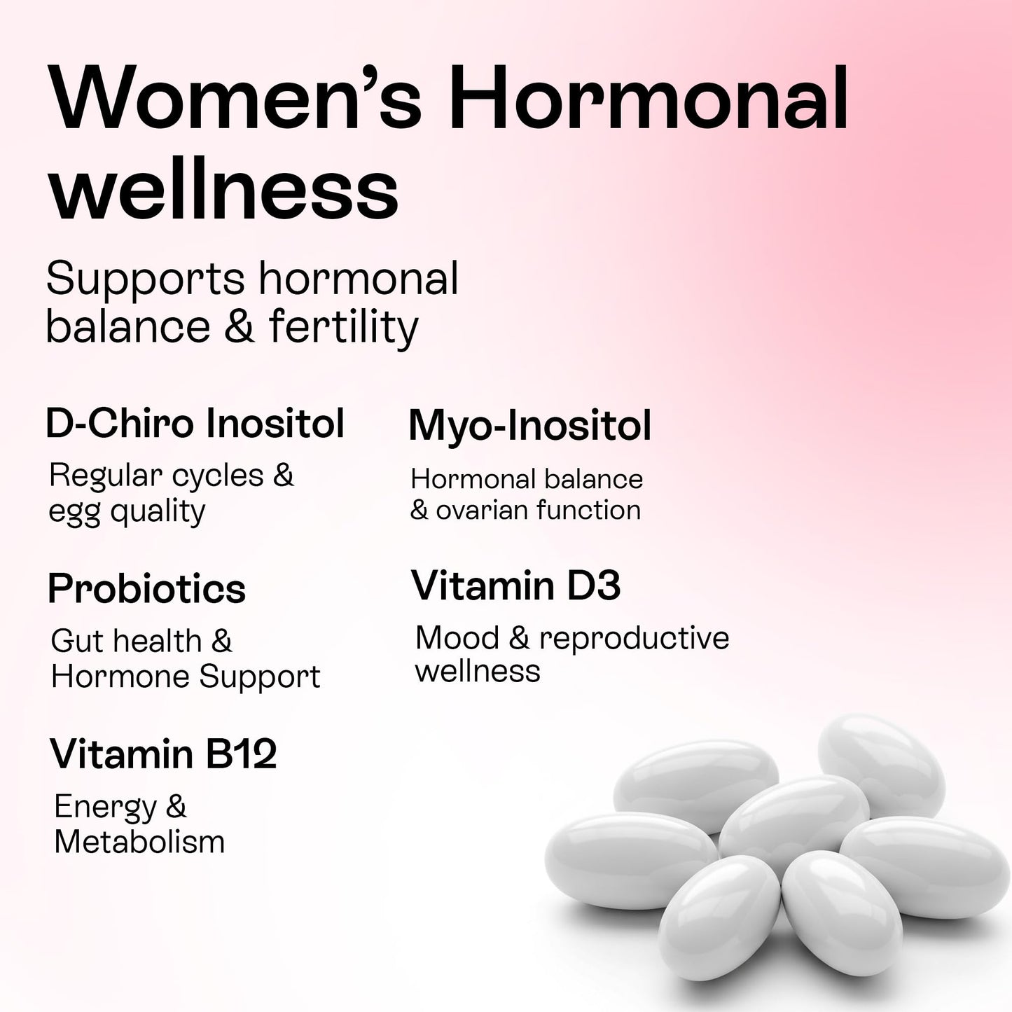 Pharmlitalia Myo-Inositol & D-Chiro Inositol Supplement for Women, 60 Softgels