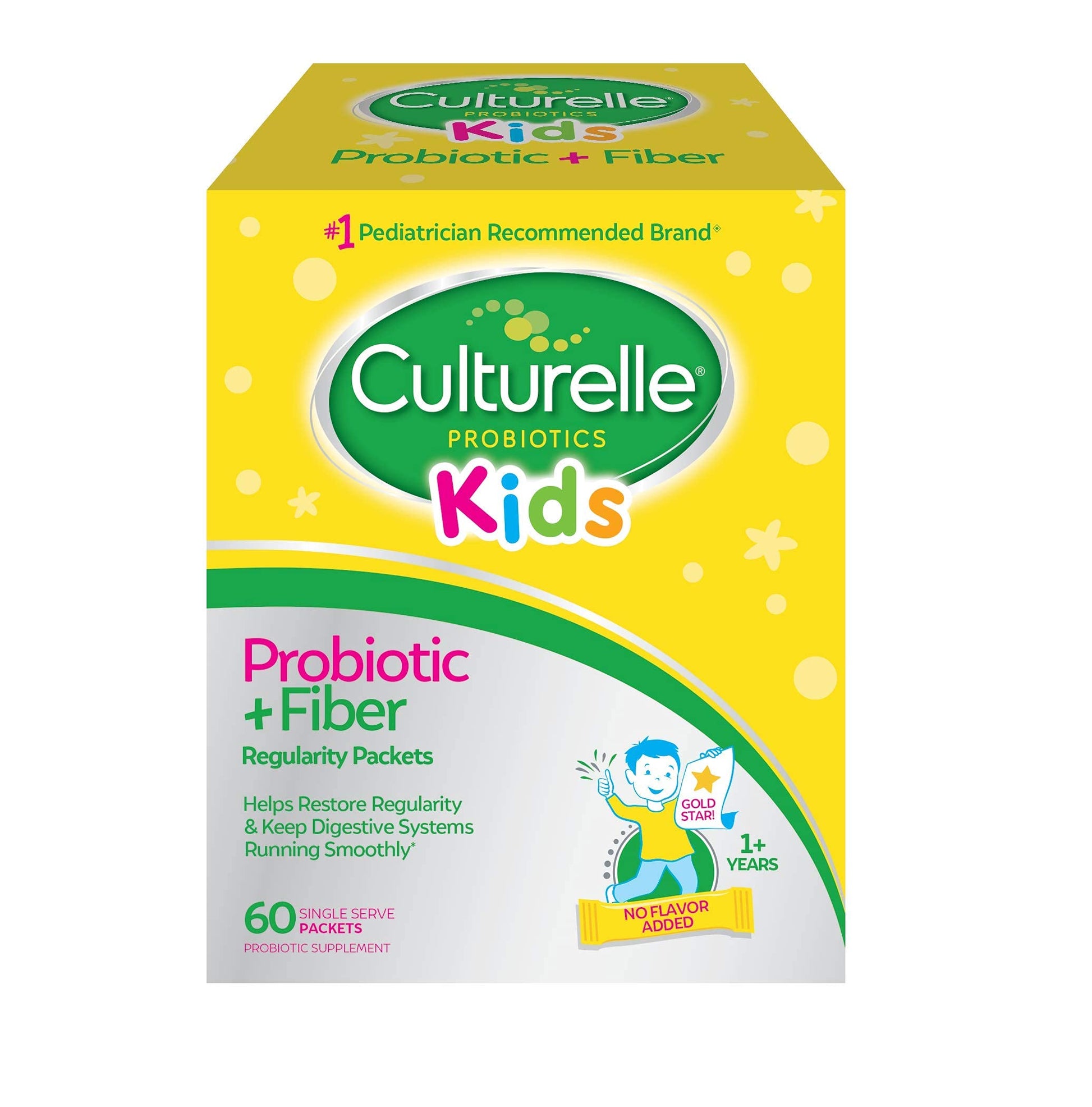 Culturelle Kids Probiotic + Fiber Powder, 60 Count