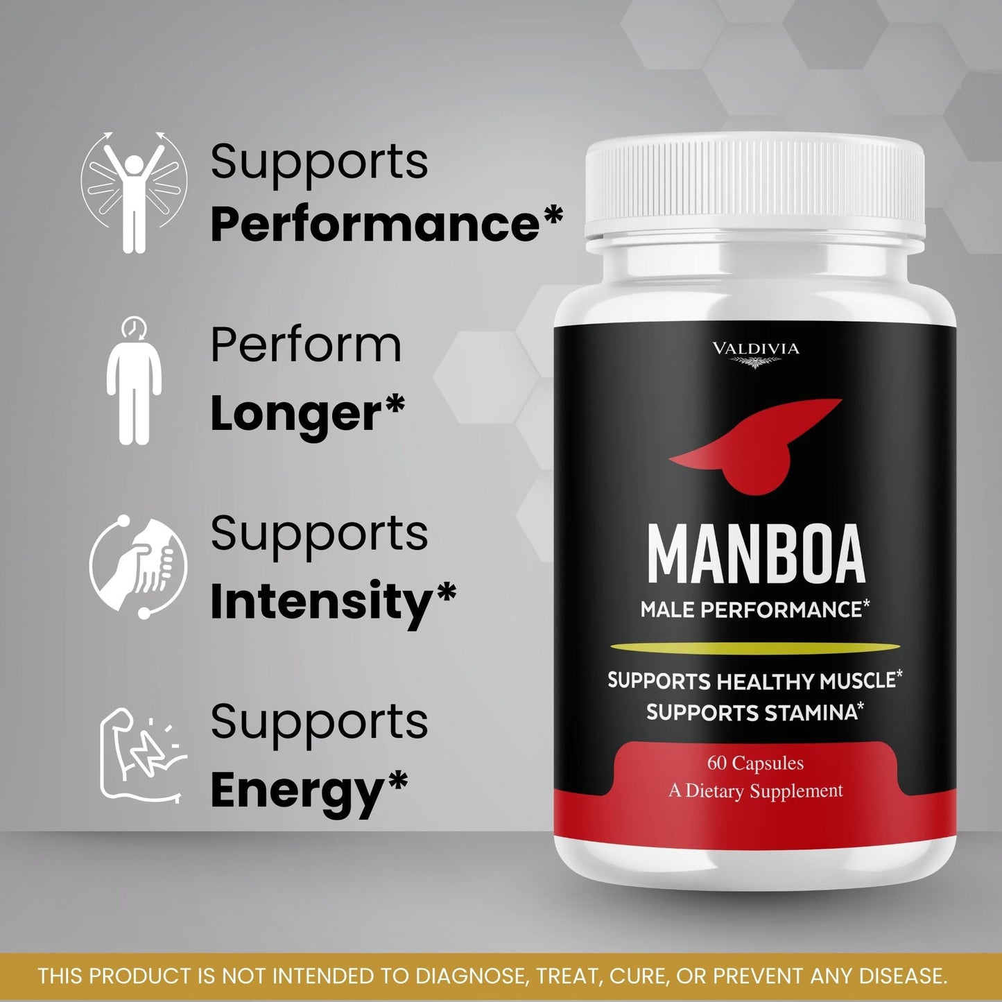 Valdivia Manboa Capsules Advanced Formula, 60 Count