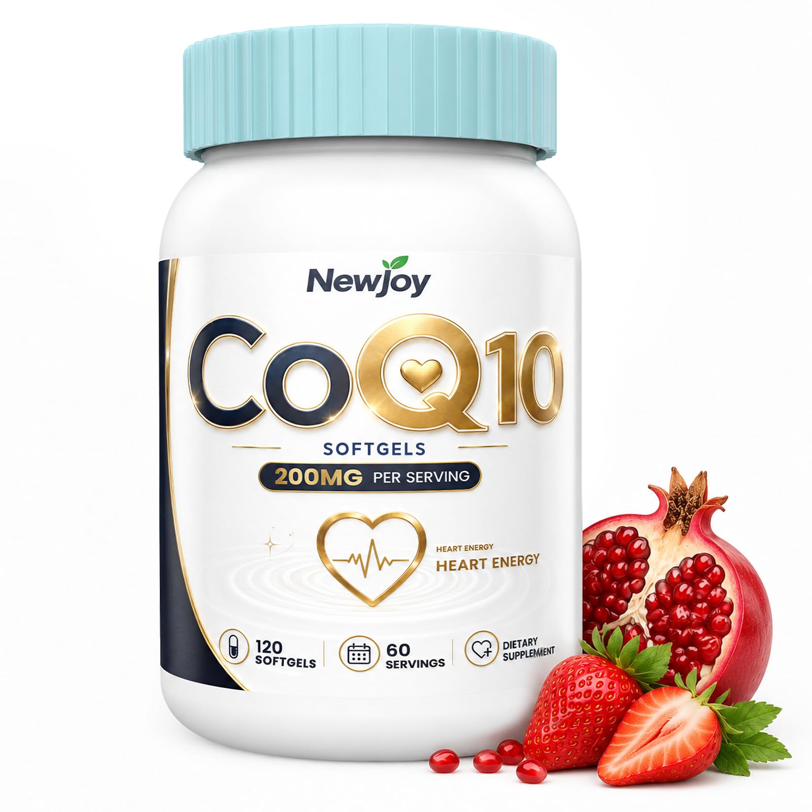 NewJoy CoQ10 200mg Mini Softgels 120 Count