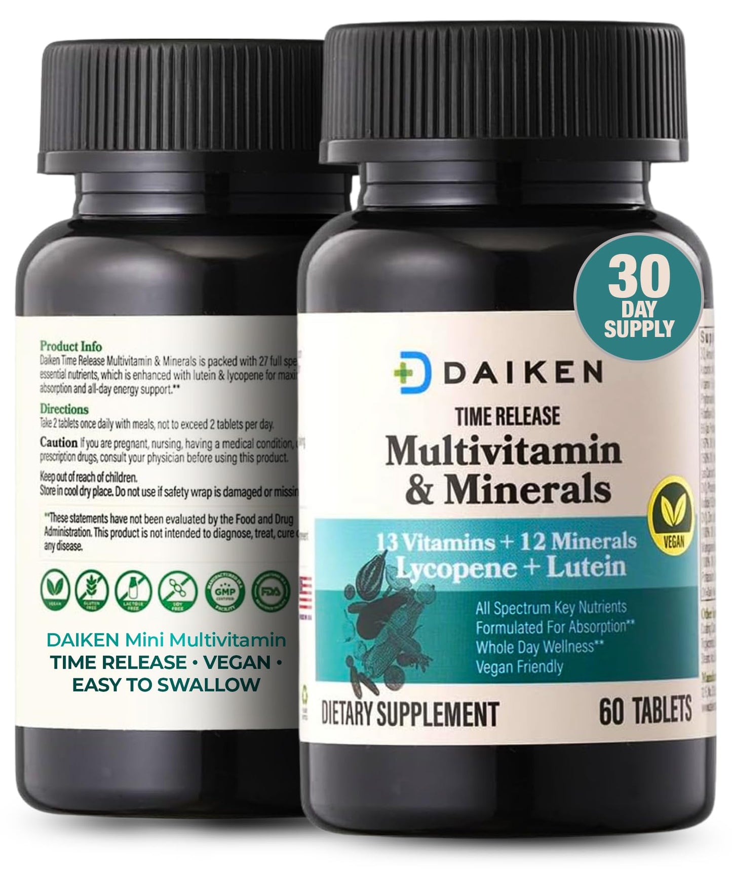 DAIKEN Mini Multivitamin Tablets, 60-Count