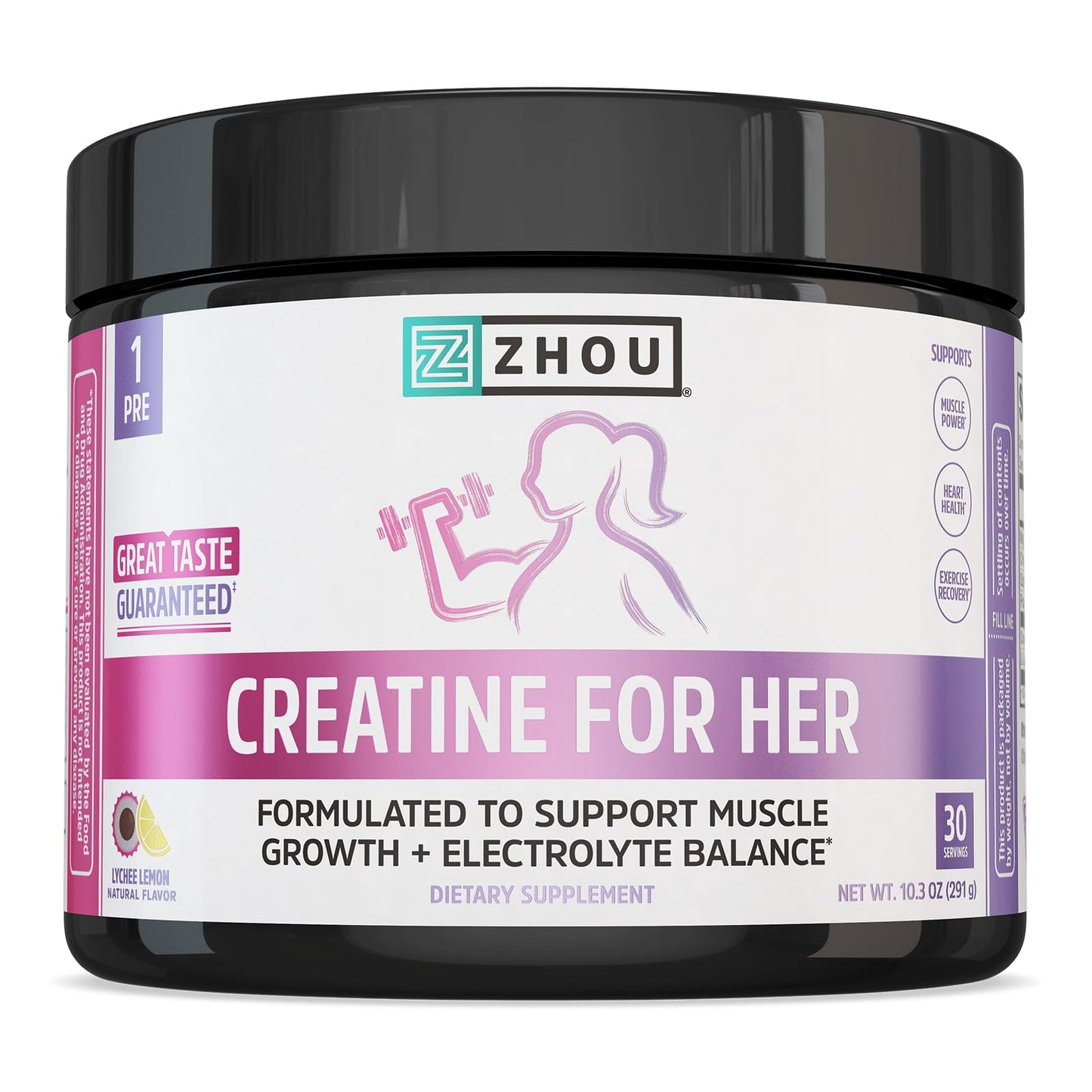 ZHOU Creatine for Her Powder 10.3 oz