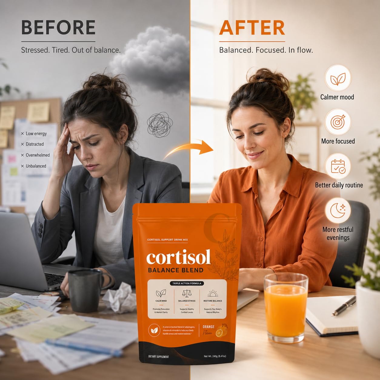 Harmonia Cortisol Cocktail Powder, 1 oz