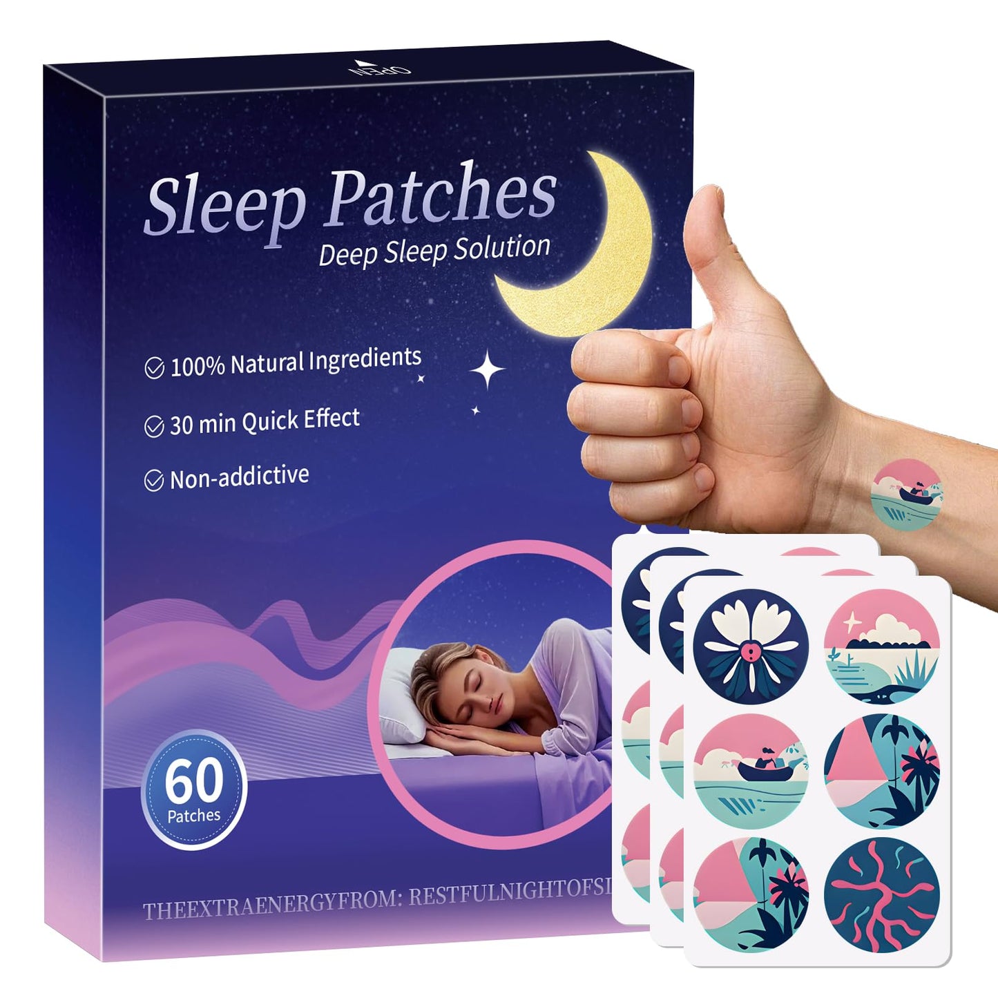 Gethorey Sleep Patches Deep Sleep, Tablet, 1 Tablet