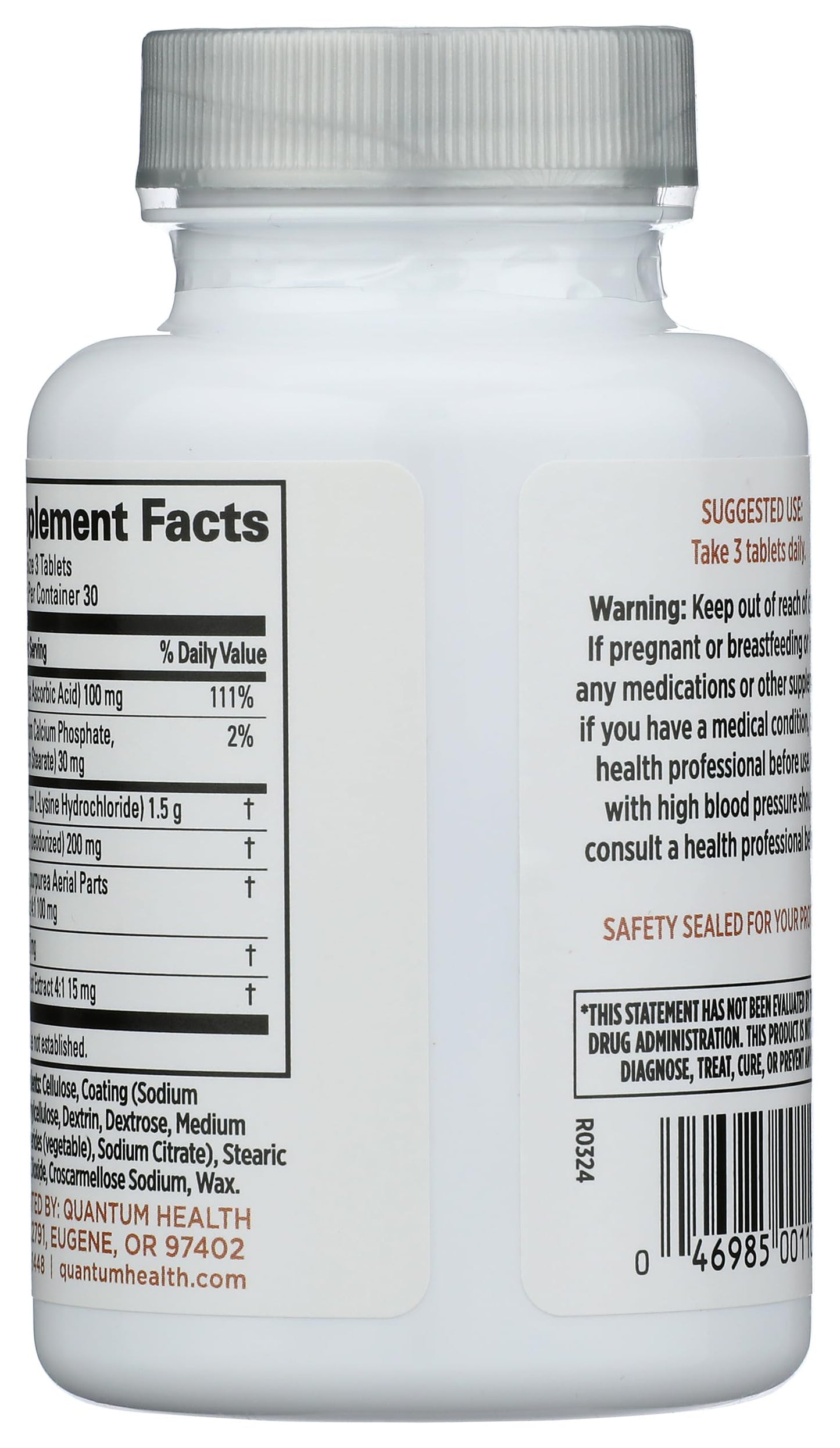 Quantum Super Lysine+ Tablets, 90 Count