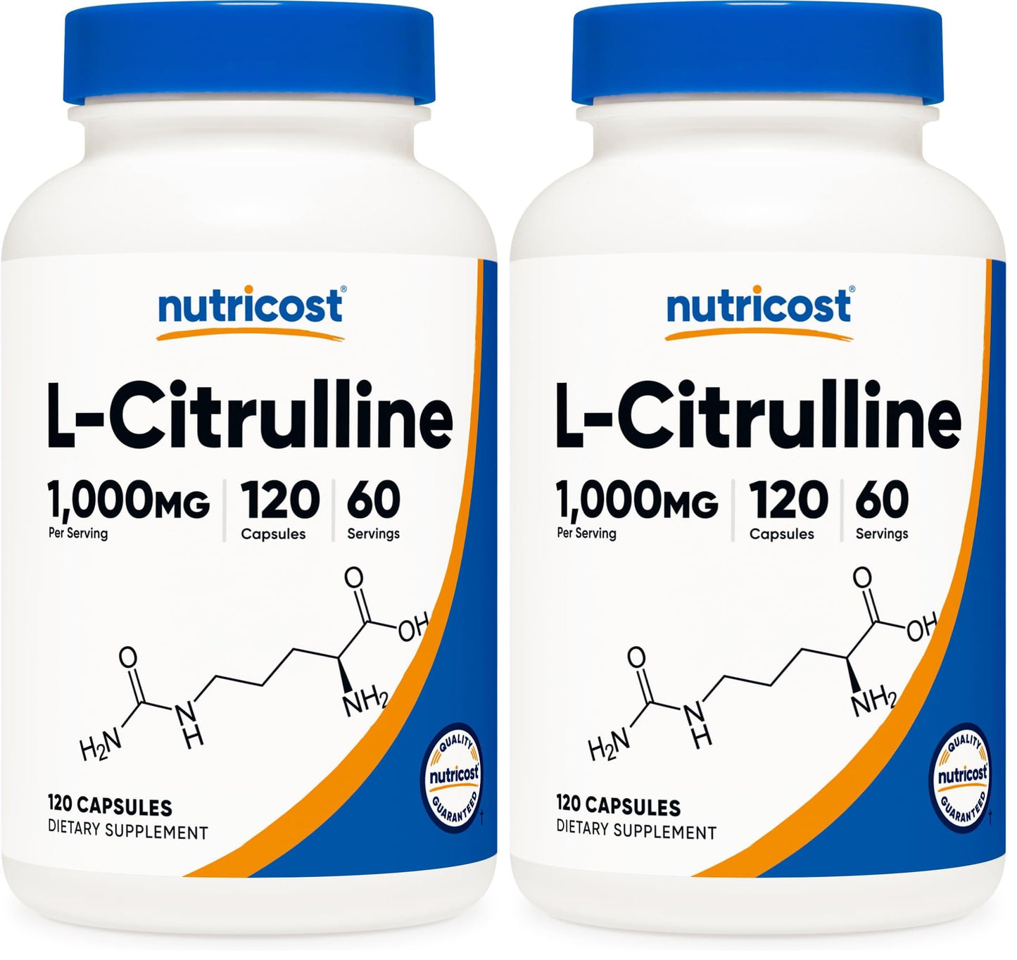 Nutricost L-Citrulline 500mg Capsule, 240 Count