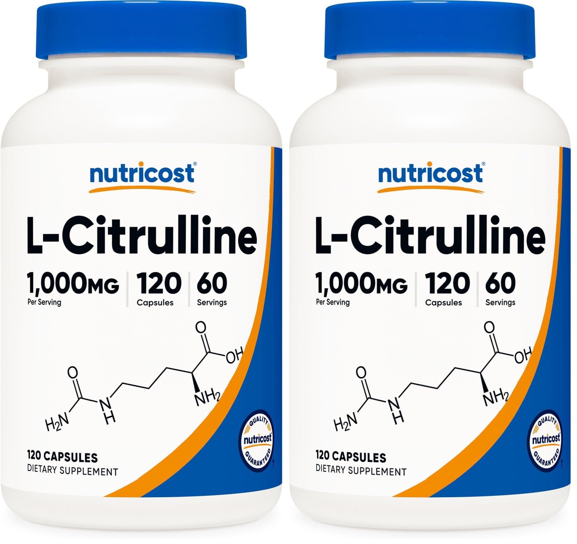 Nutricost L-Citrulline 500mg Capsule, 240 Count