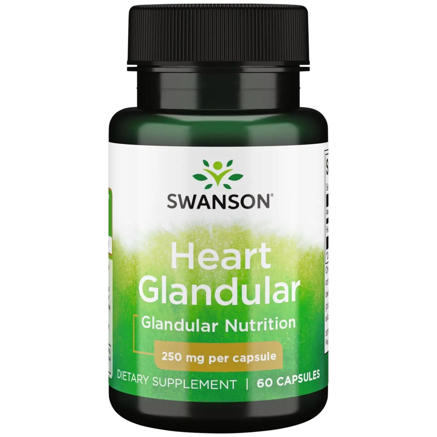 Swanson Raw Heart Glandular 250 Milligrams Capsule 60 Capsules