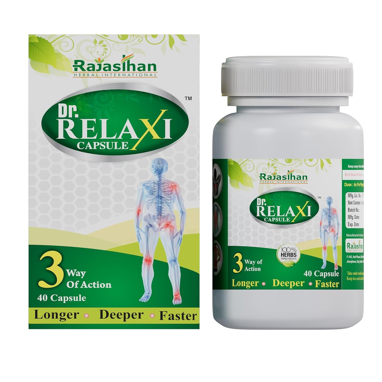Generic Rajasthan Herbals Dr. Relaxi 40 Capsules
