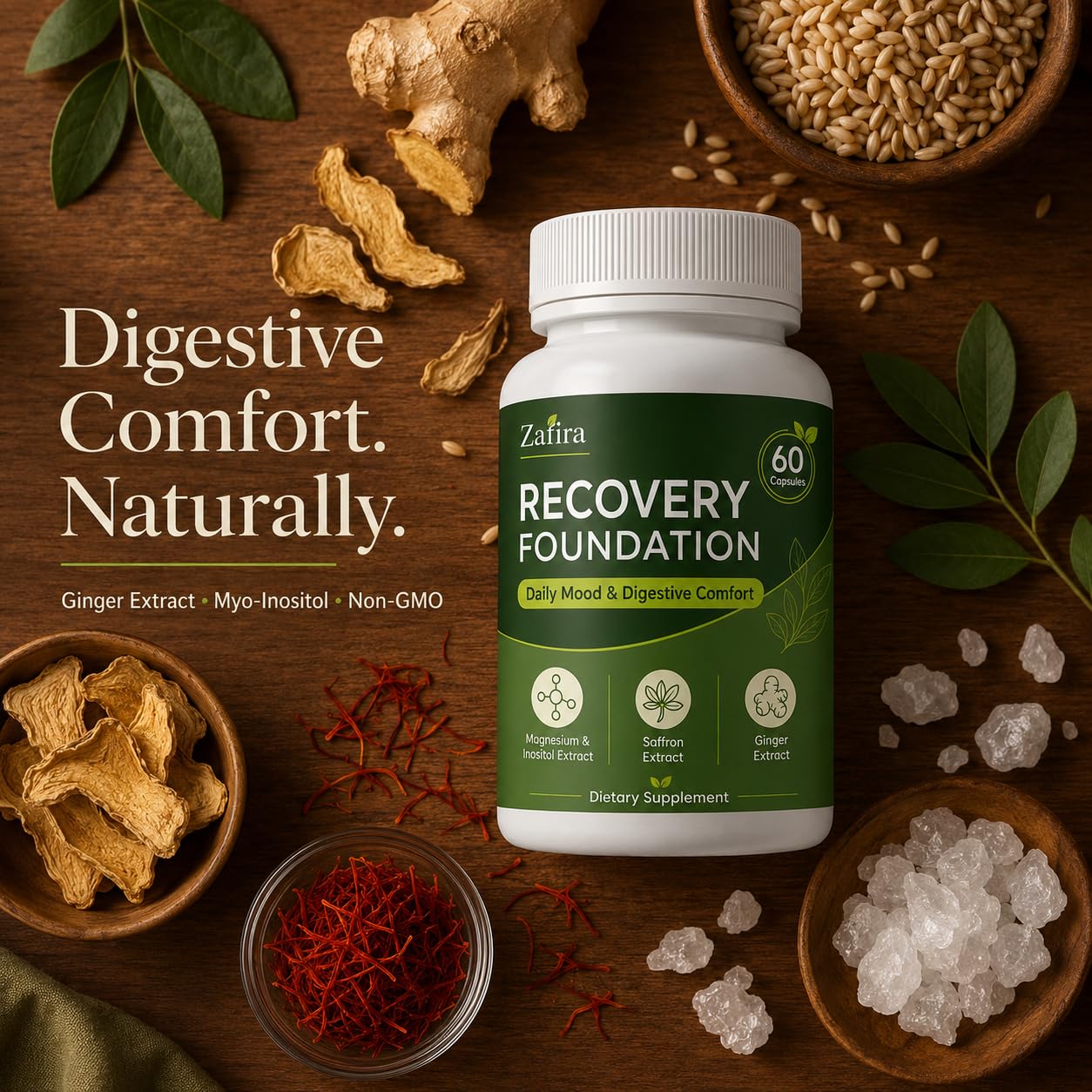 RIWYDMA Zafira Organics Recovery Foundation 60 Capsules