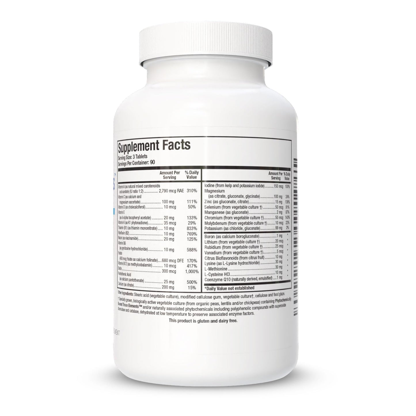Biotics Research Bio Multi Plus Iron and Copper Free Multivitamin, Chelated Minerals, Emulsified Fat Soluble Vitamins, High Antioxidants, SOD, Catalase, 270 Tablets