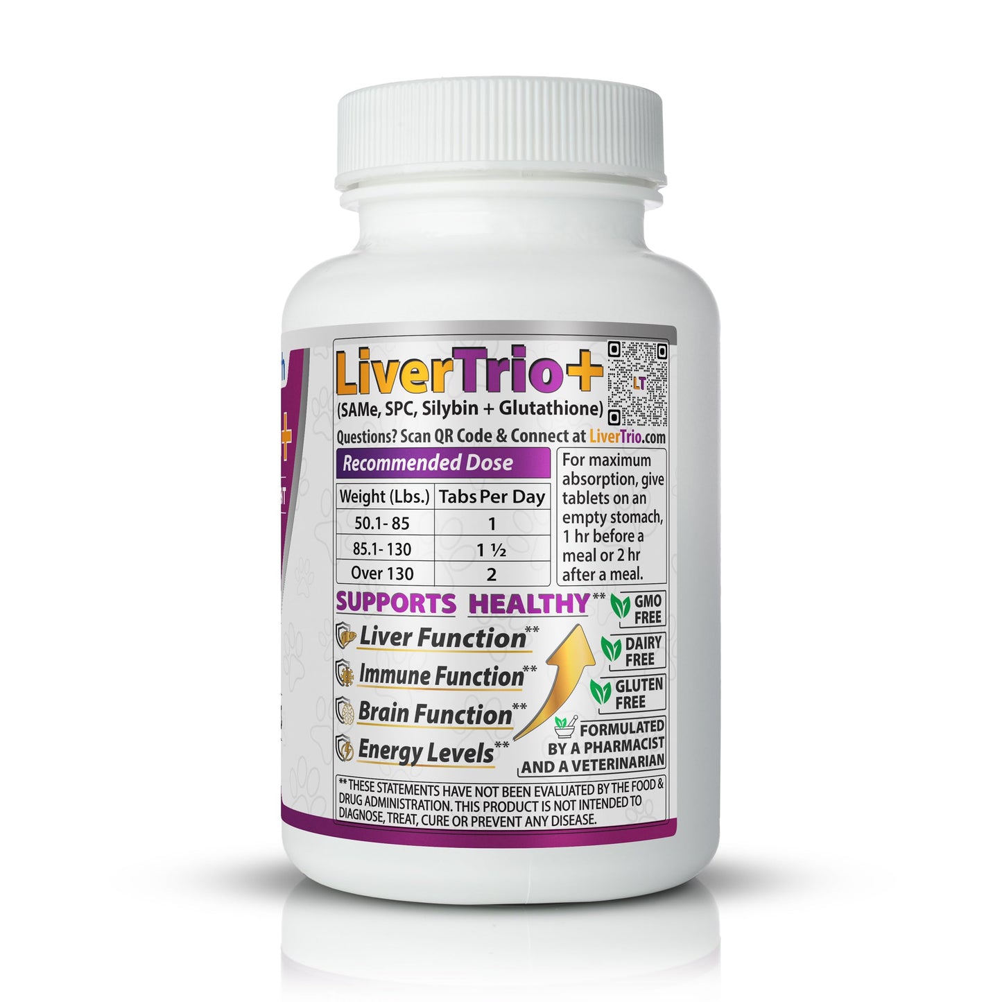 LiverTrio+ Comprehensive Liver Support Tablet, 30 Count