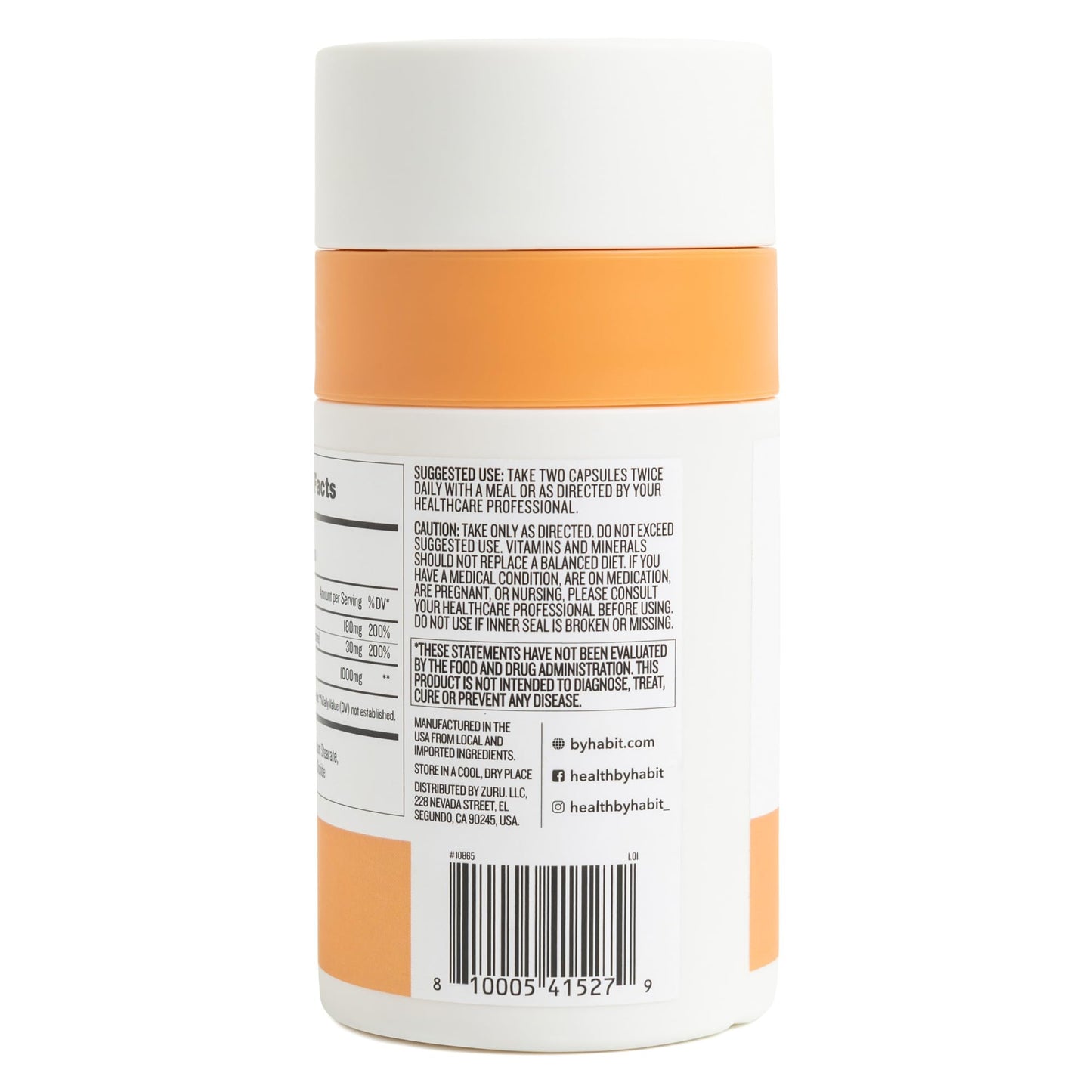 Health By Habit Collagen Supplement Capsules 60 Count