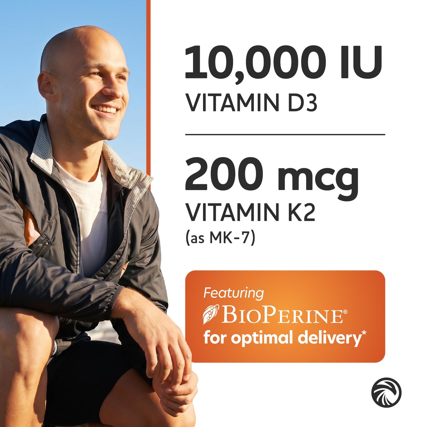 Nobi Nutrition Vitamin D3 K2 Capsule, 60 Count