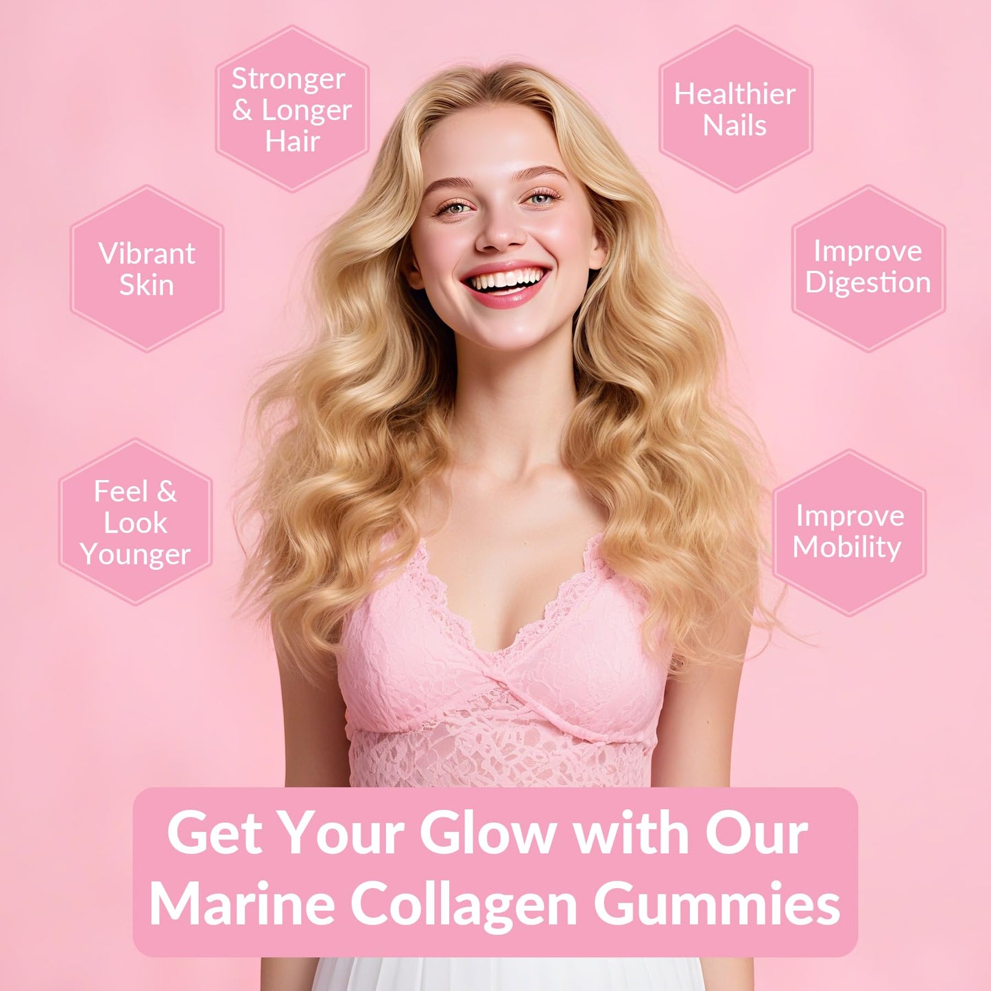 VitalityPeak Marine Collagen Gummies 90 Count