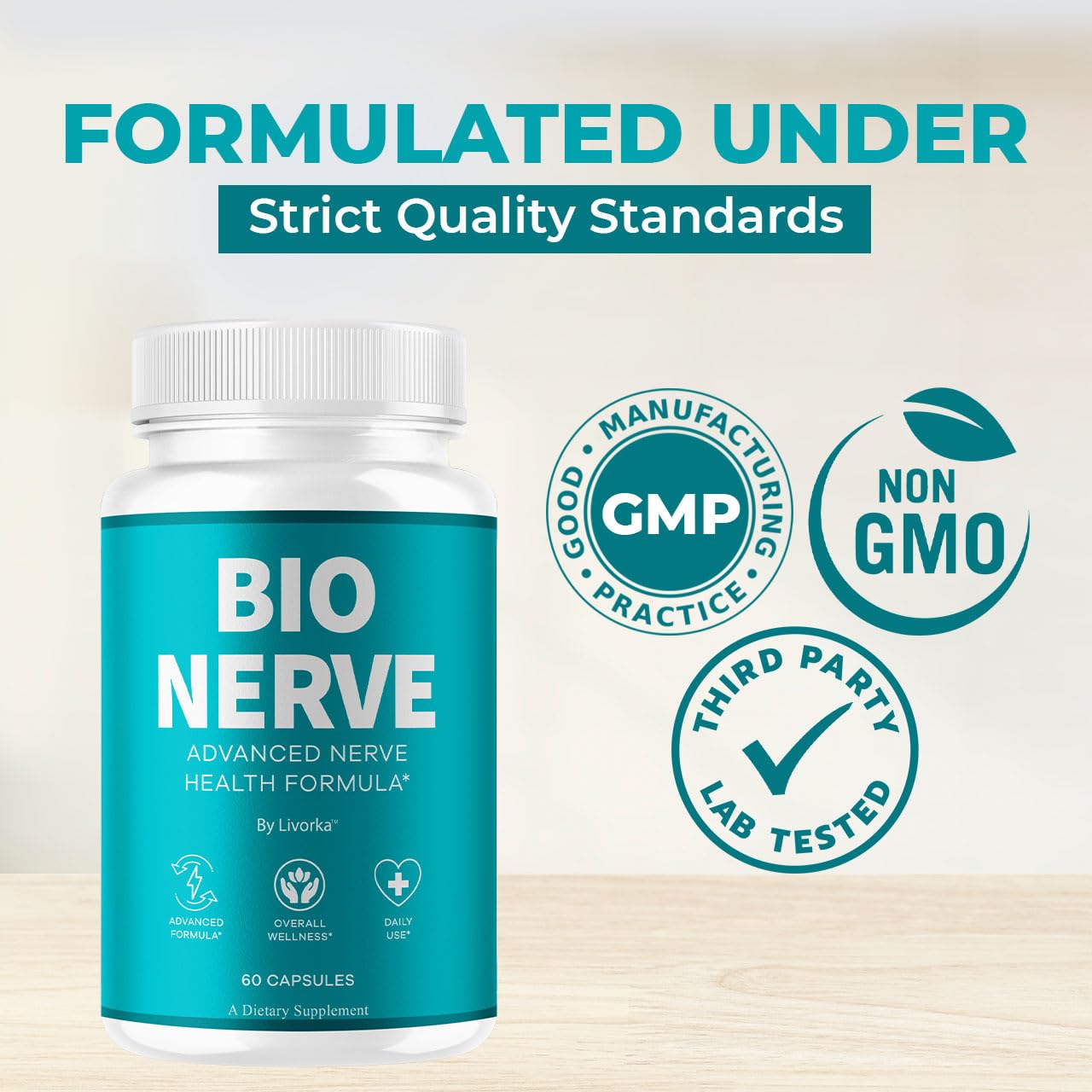 LIVORKA Bio Nerve Capsule, 300 Capsules