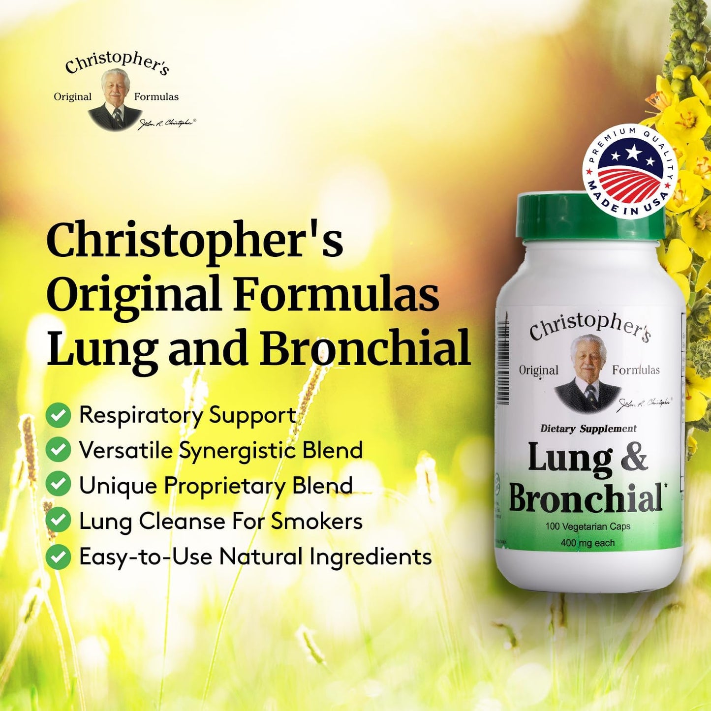 Christopher's Original Formulas Lung & Bronchial Formula Capsule 100 Count