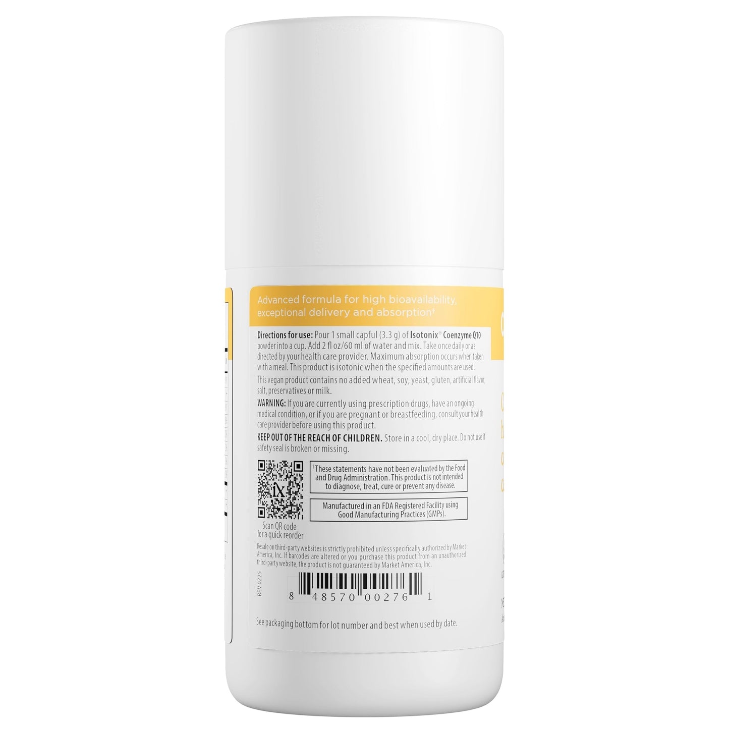 Isotonix CoQ10 Supplement Powder 3.5 Ounce
