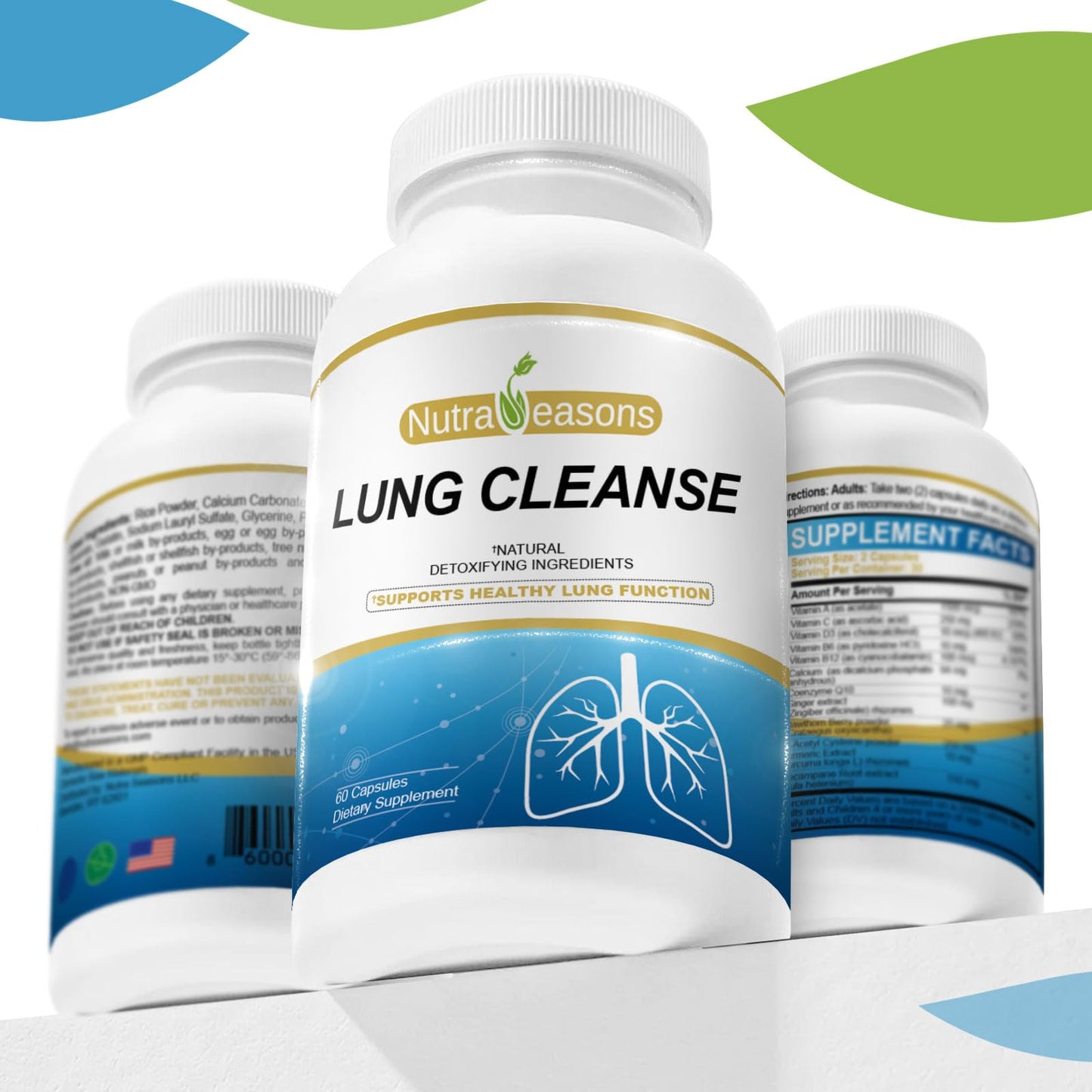 Nutra Seasons Lung & Bronchial Cleanse & Detox, 60 Capsules