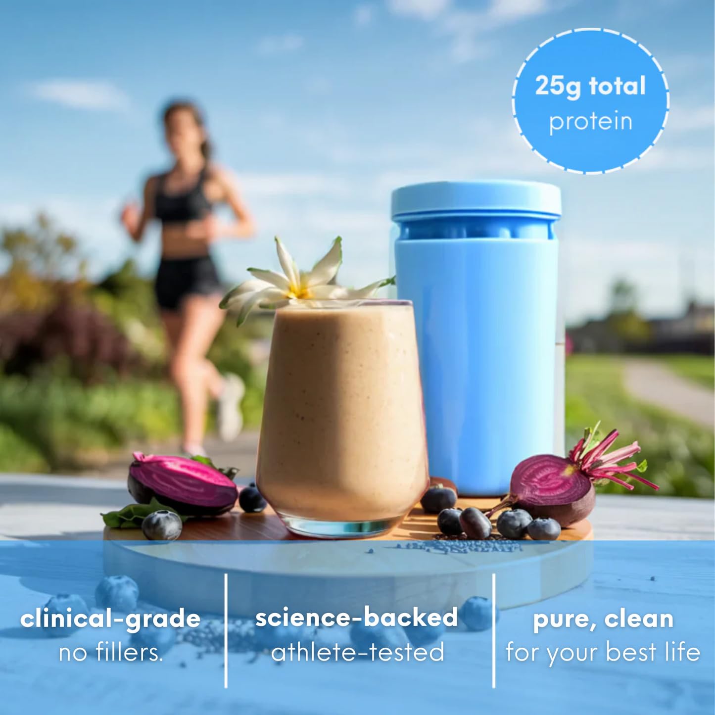 PureClean Performance Protein Powder Beef + Collagen Isolate, 1.1 lb