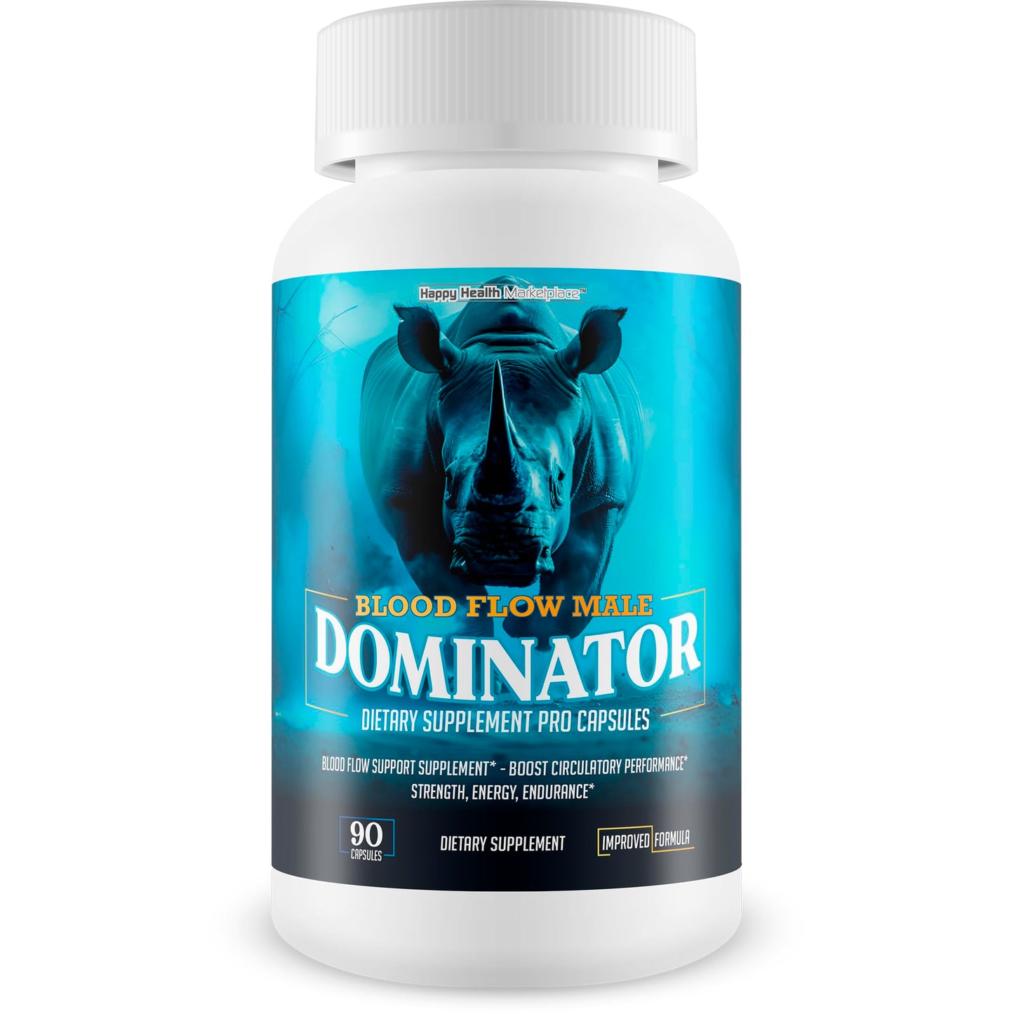 Happy Health Marketplace Blood Flow Male Dominator Capsule 90 Count