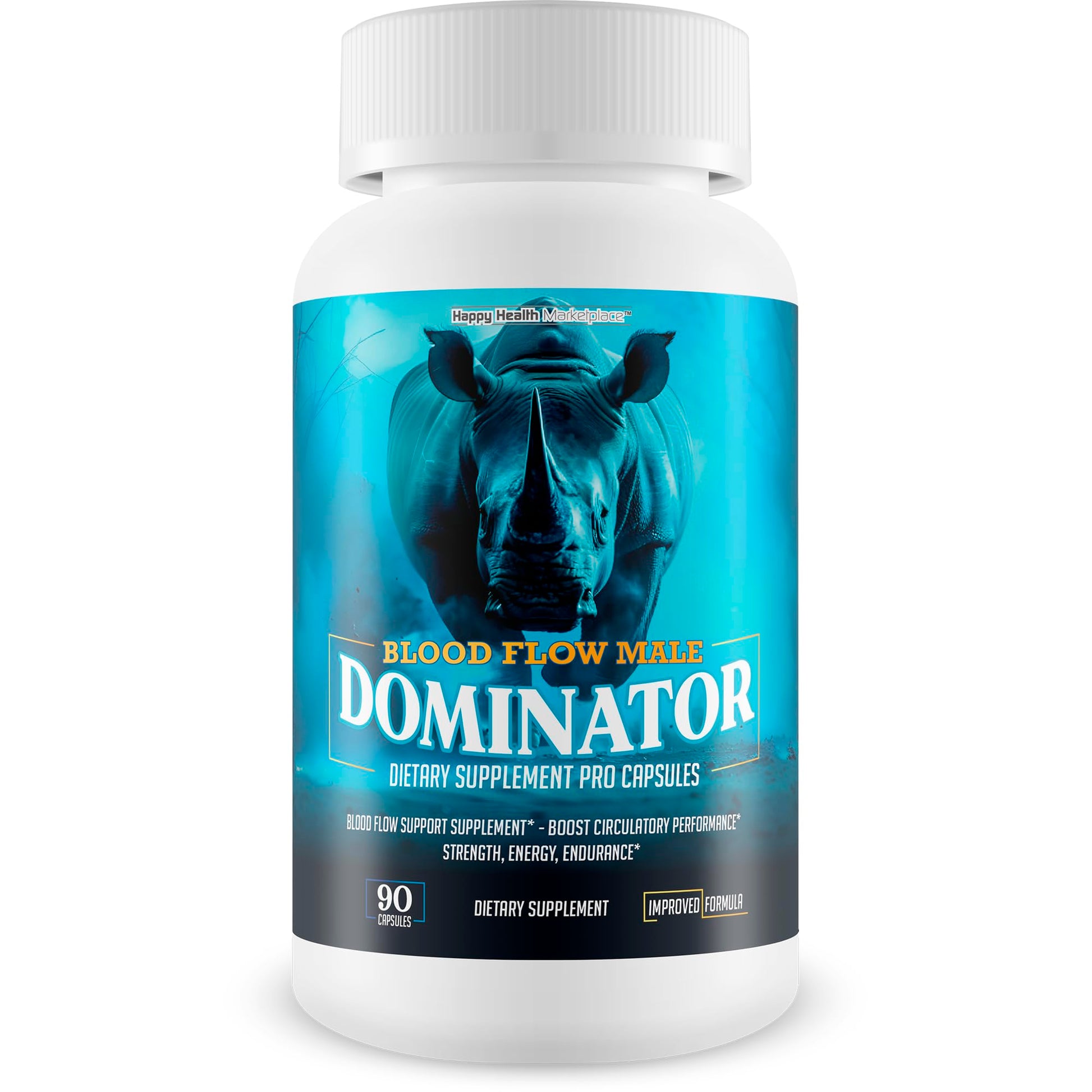 Happy Health Marketplace Blood Flow Male Dominator Capsule 90 Count