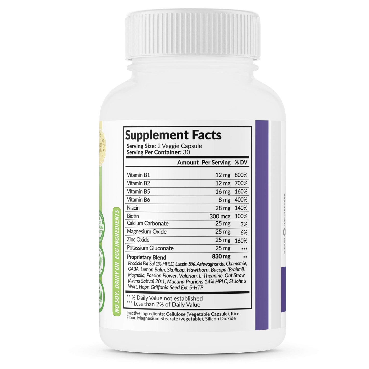 eXplicit Supplements Inner Solace Stay Calm & Relax Naturally – Mental Focus 60 Capsules