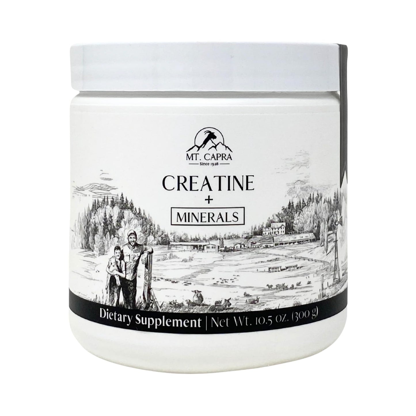 Mt. Capra Creatine Monohydrate with Goat Whey Mineral Concentrate Powder 10.5 Ounce