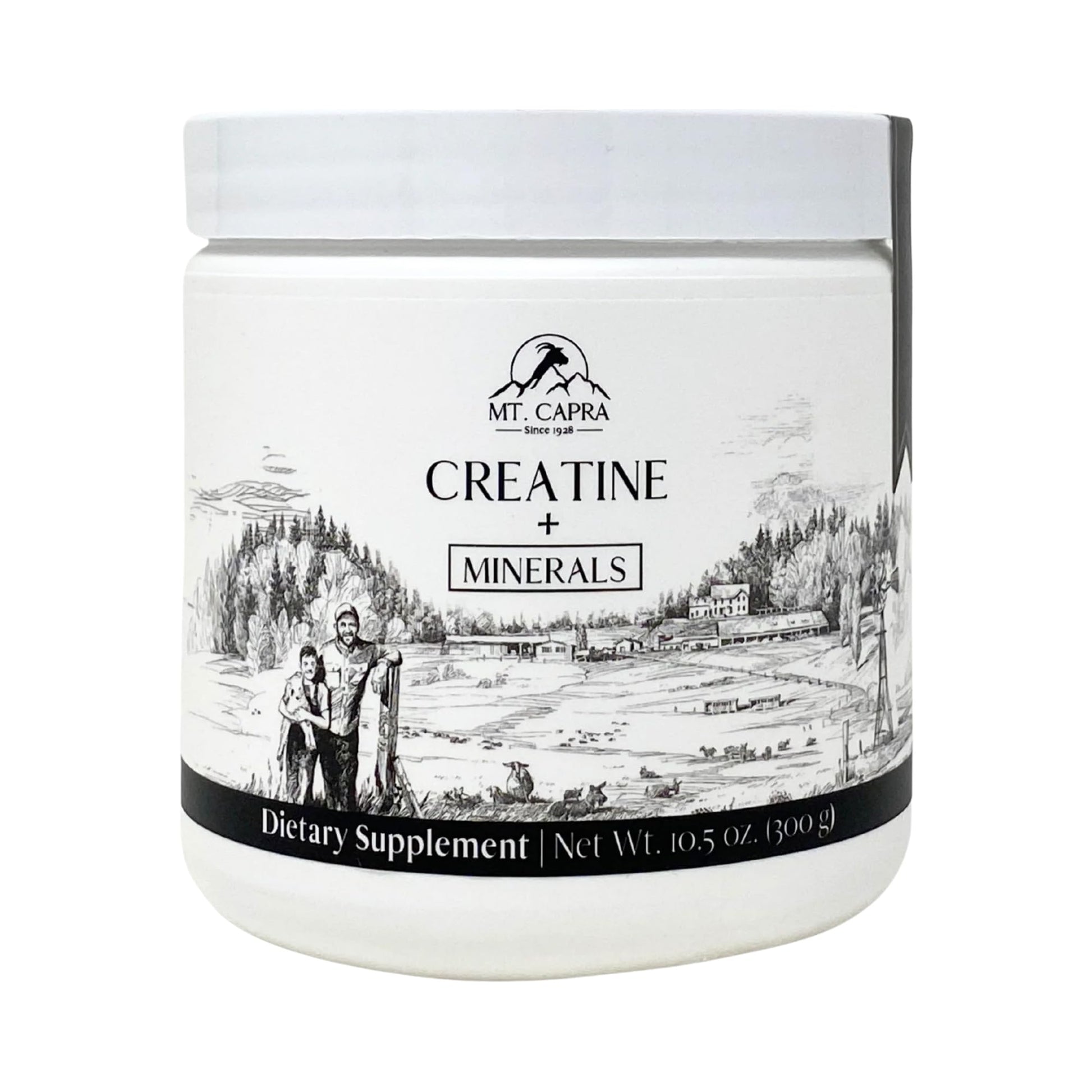 Mt. Capra Creatine Monohydrate with Goat Whey Mineral Concentrate Powder 10.5 Ounce