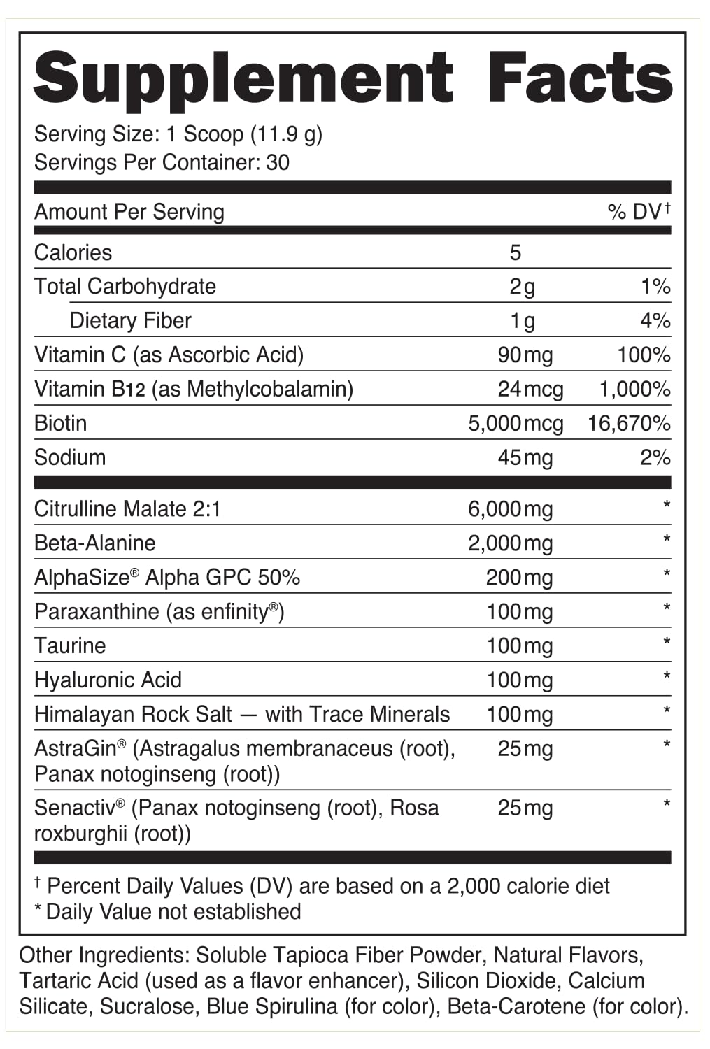 Bucked Up Babe Pre Workout Powder for Women, Sparkling Orchard, 13.9 oz