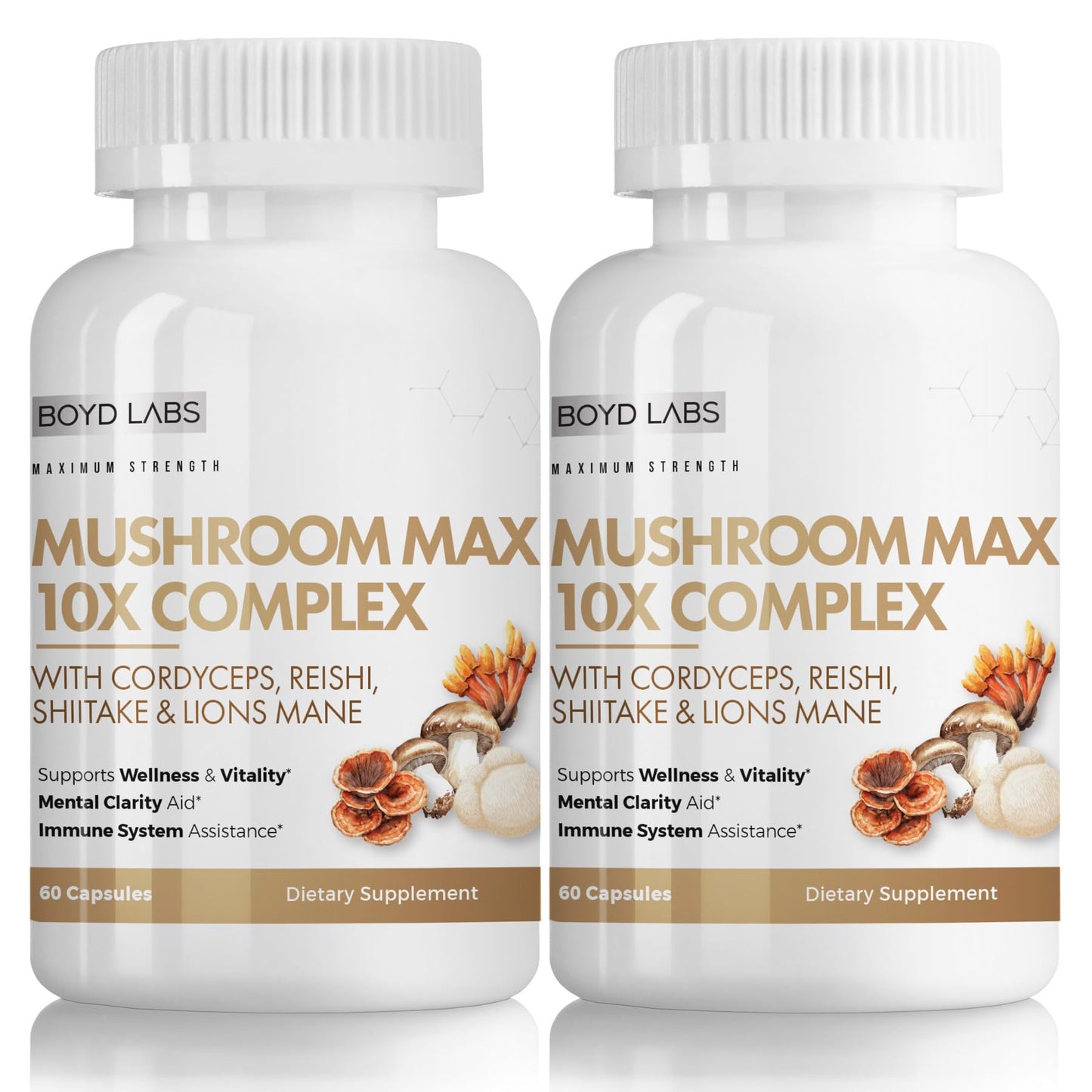 Boyd Labs Mushroom Max 10X Complex Supplement Capsule, 60 Capsules