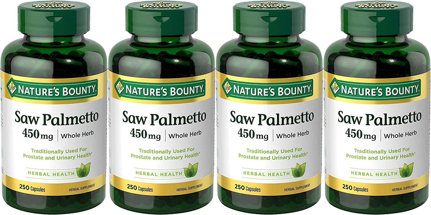Nature's Bounty Saw Palmetto 450 mg Capsules, 1000 Capsules