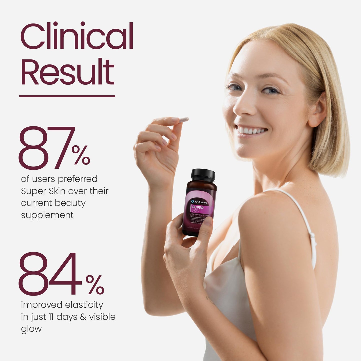 O'blossom Super Skin Beauty Supplement with SkinAx2 30 Capsules