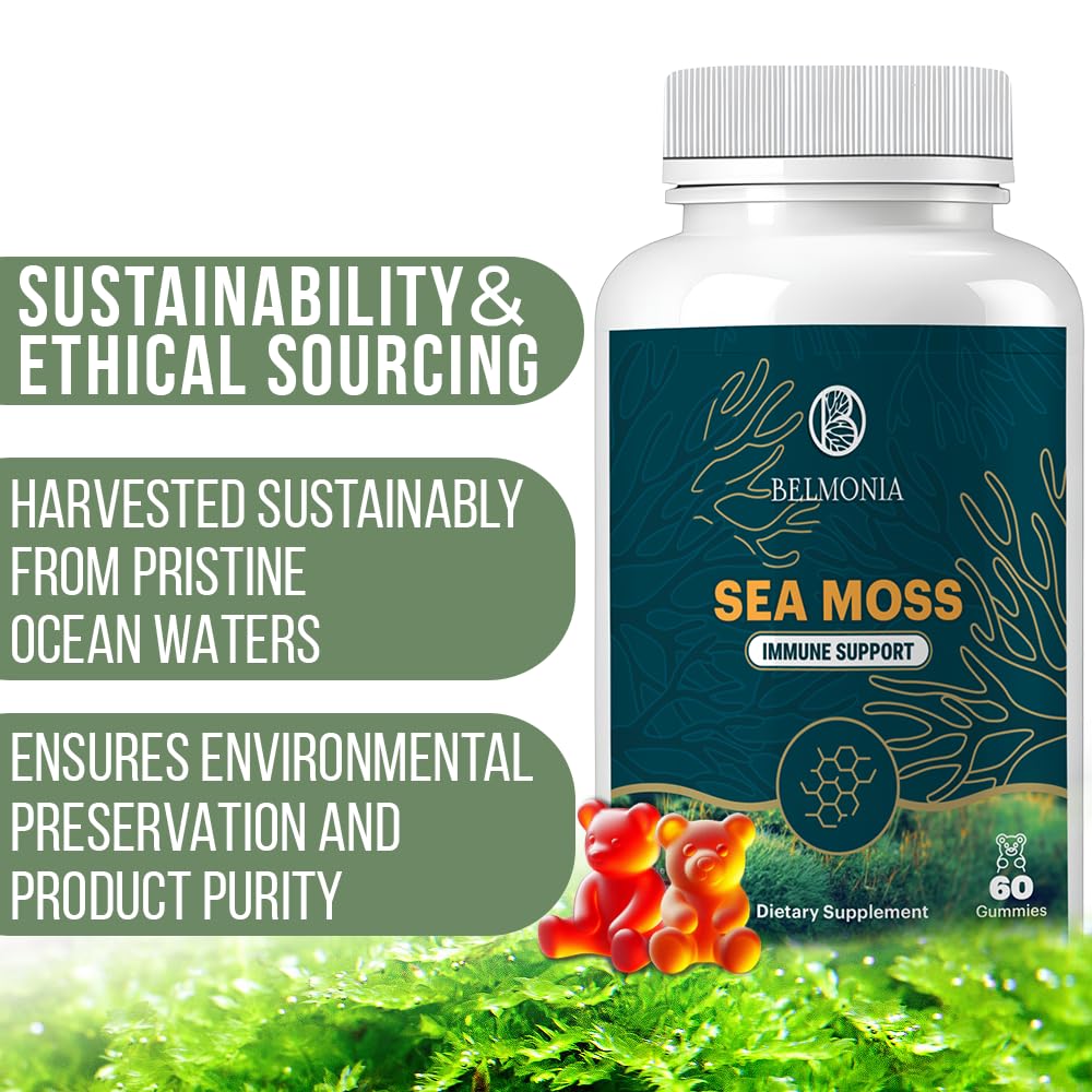 Belmonia Sea Moss Gummies 60 Count