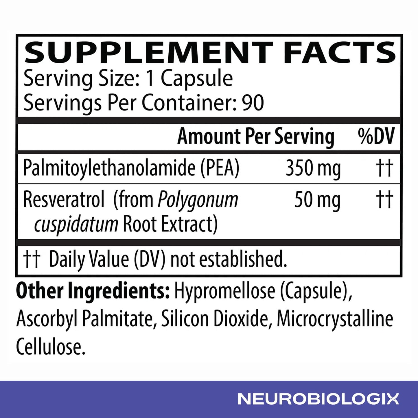 Neurobiologix Pea Soothe Support, Pea & Resveratrol Formula, 90 Capsules