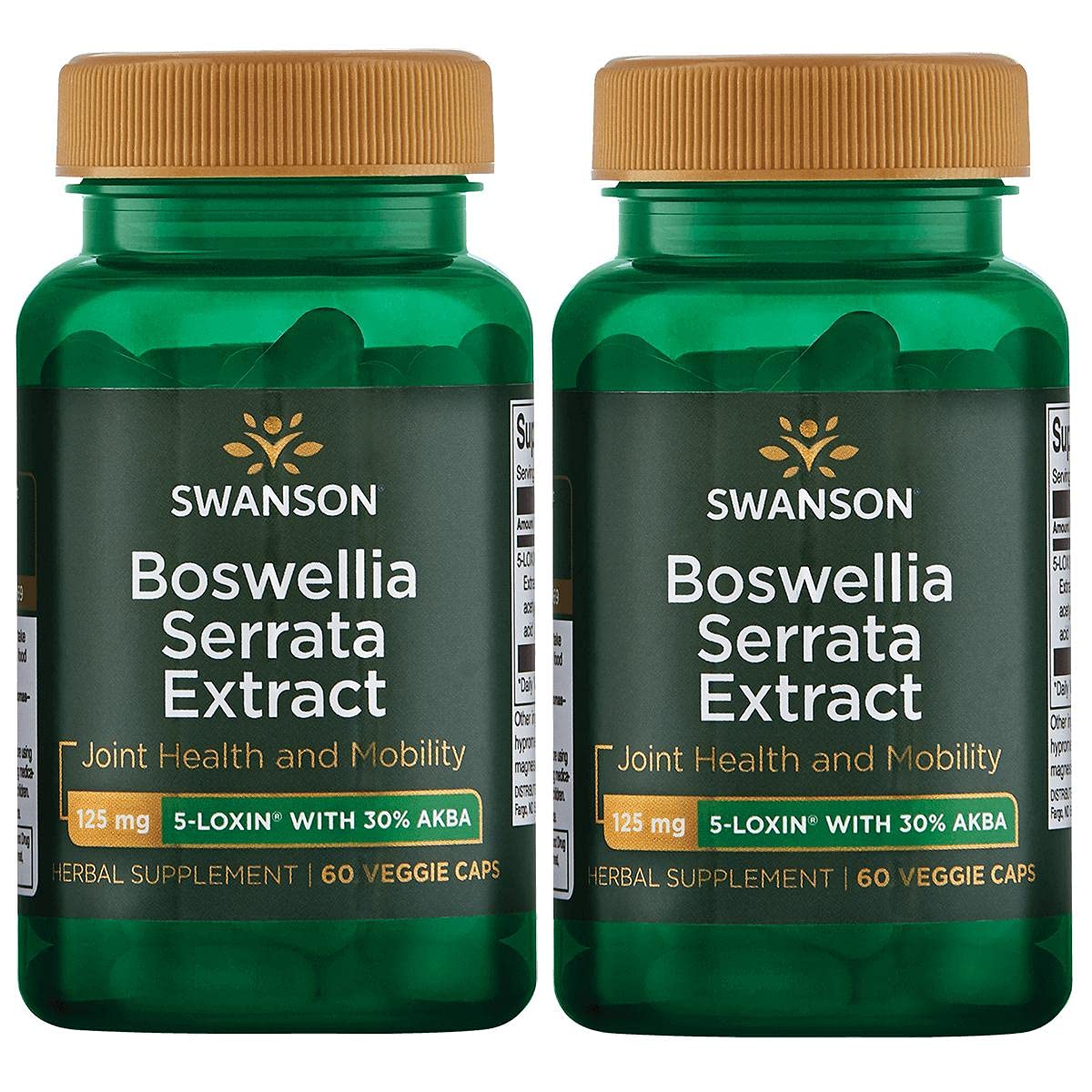 Swanson Boswellia Serrata Extract 125 mg Veggie Capsules 120
