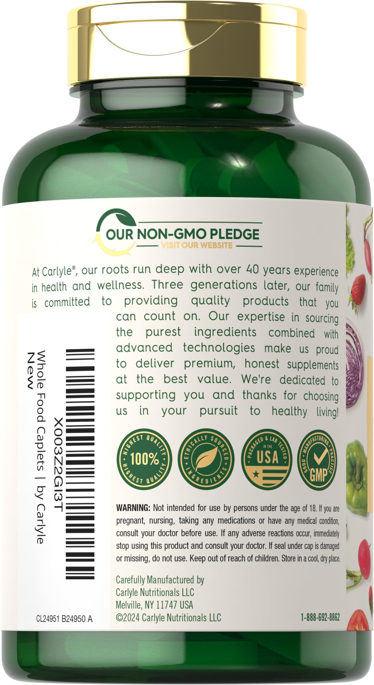 Carlyle Vitamin C Caplets 180