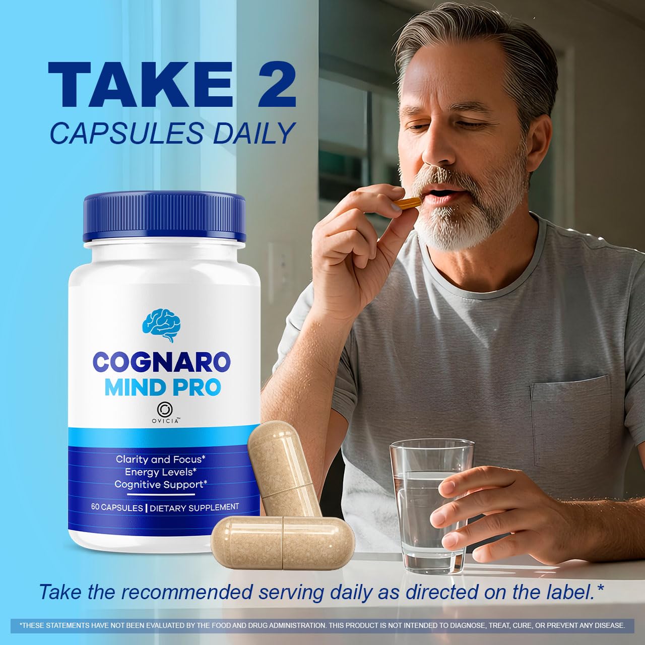 OVICIA CognaroMindPro Brain Capsules, 180 Capsules