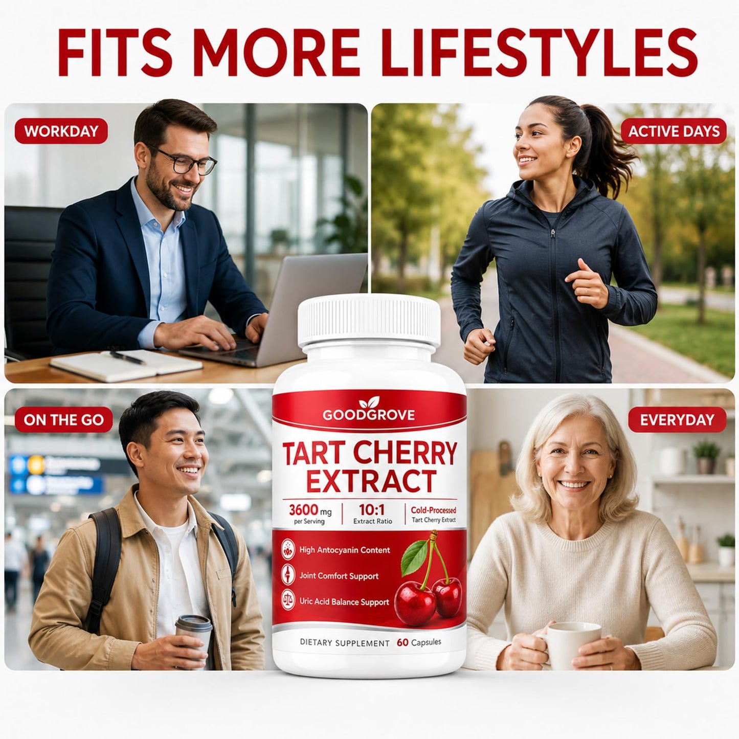 Tanrewsis Tart Cherry Extract Capsules, 1 Count