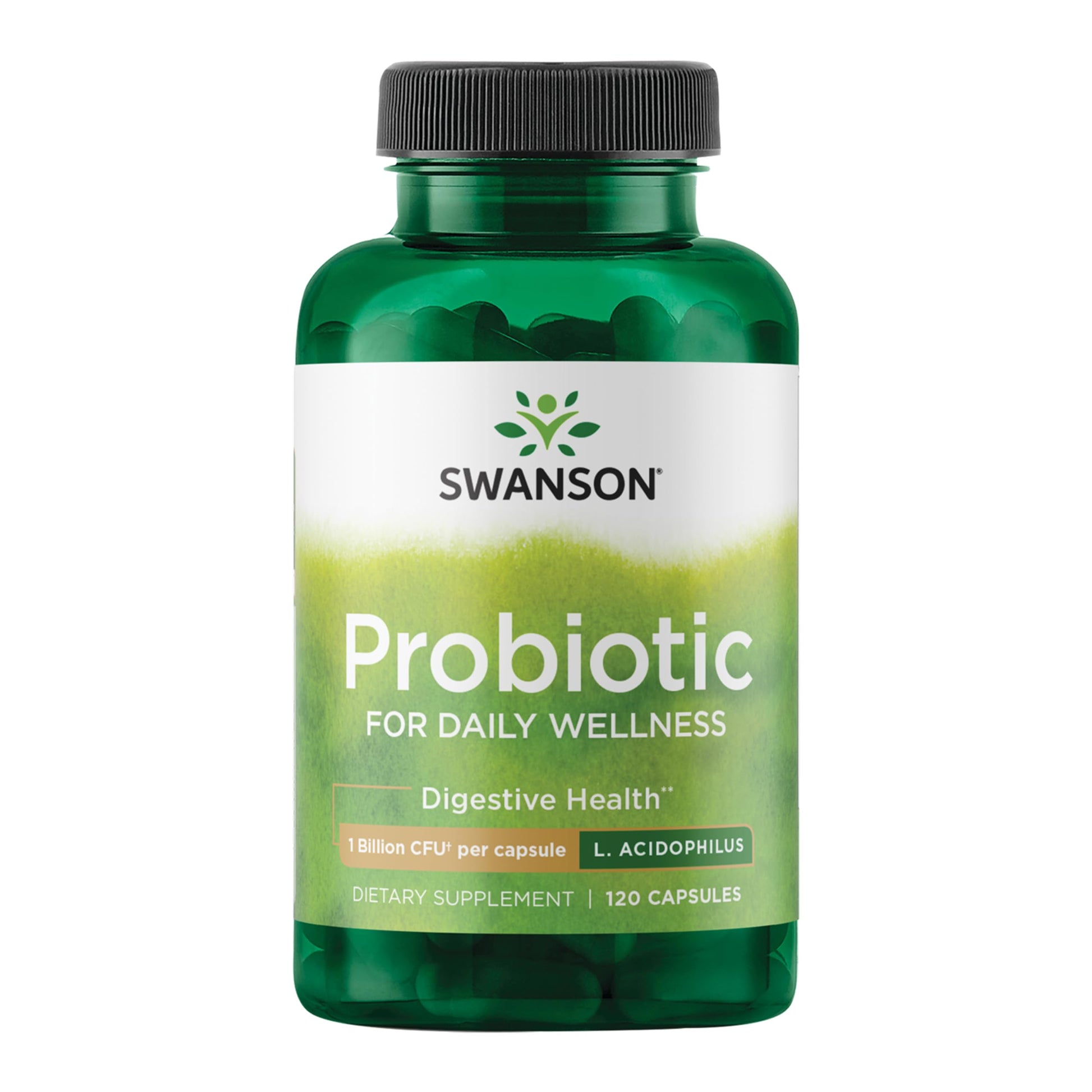 Swanson Probiotic Digestive Health Supplement 1 Billion CFU per Capsule 120 Capsules
