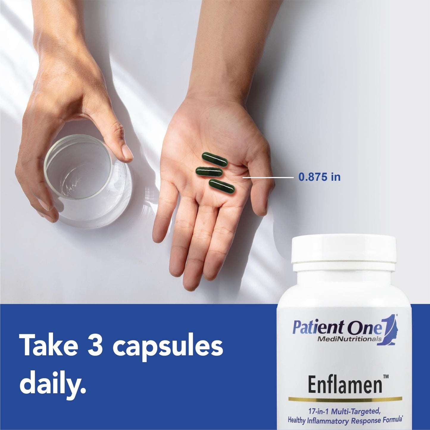 Patient One Enflamen Omega-3 Turmeric & Boswellia Capsules, 90 Count