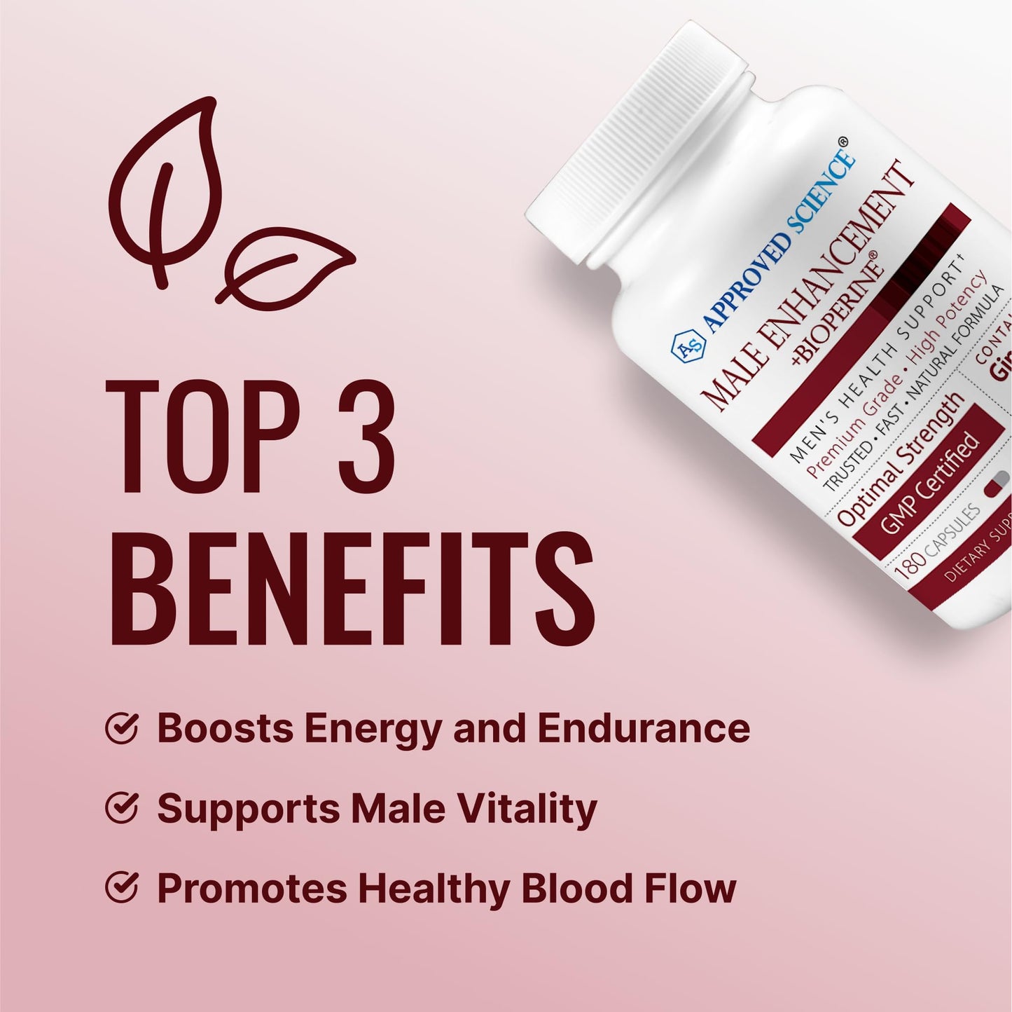 Approved Science Male Enhancement Capsules 180 Capsules