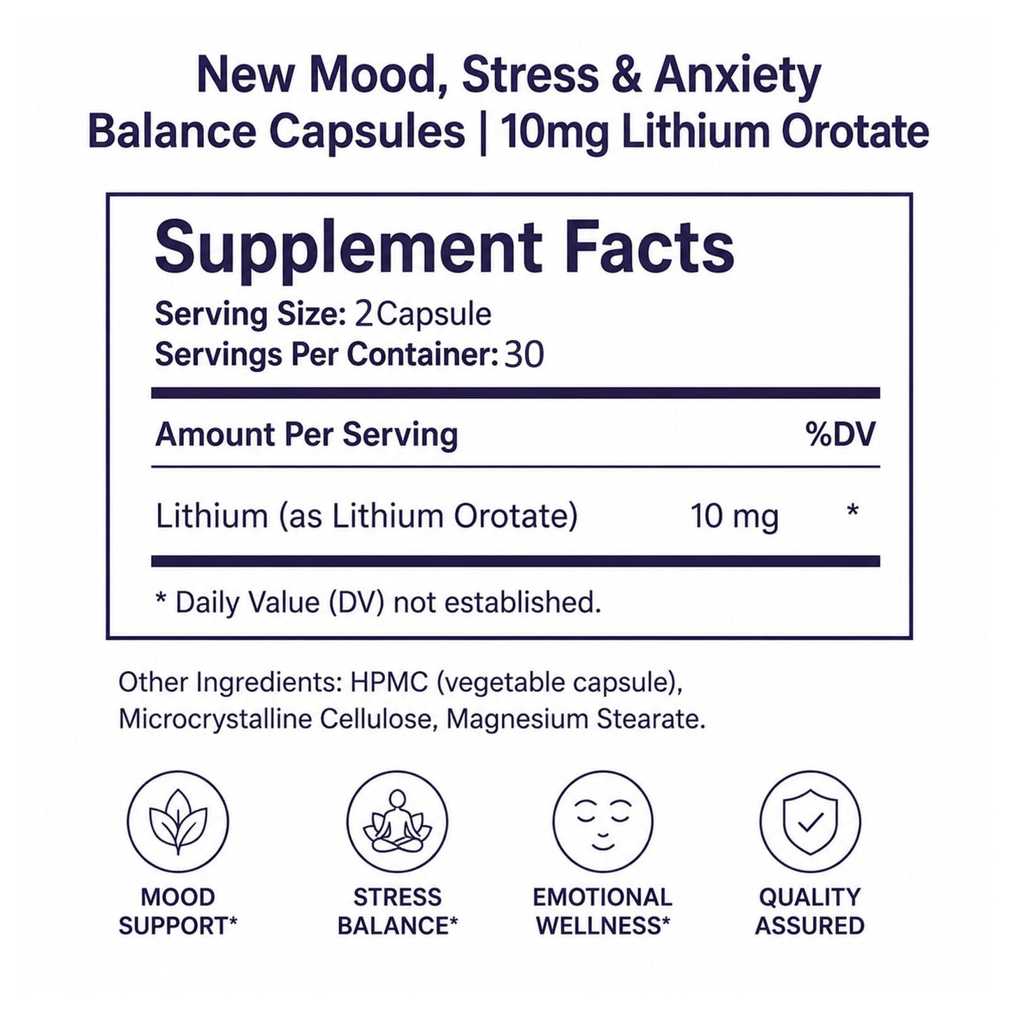 Gouiia Nuvexor Lithium Orotate, 60 Capsules