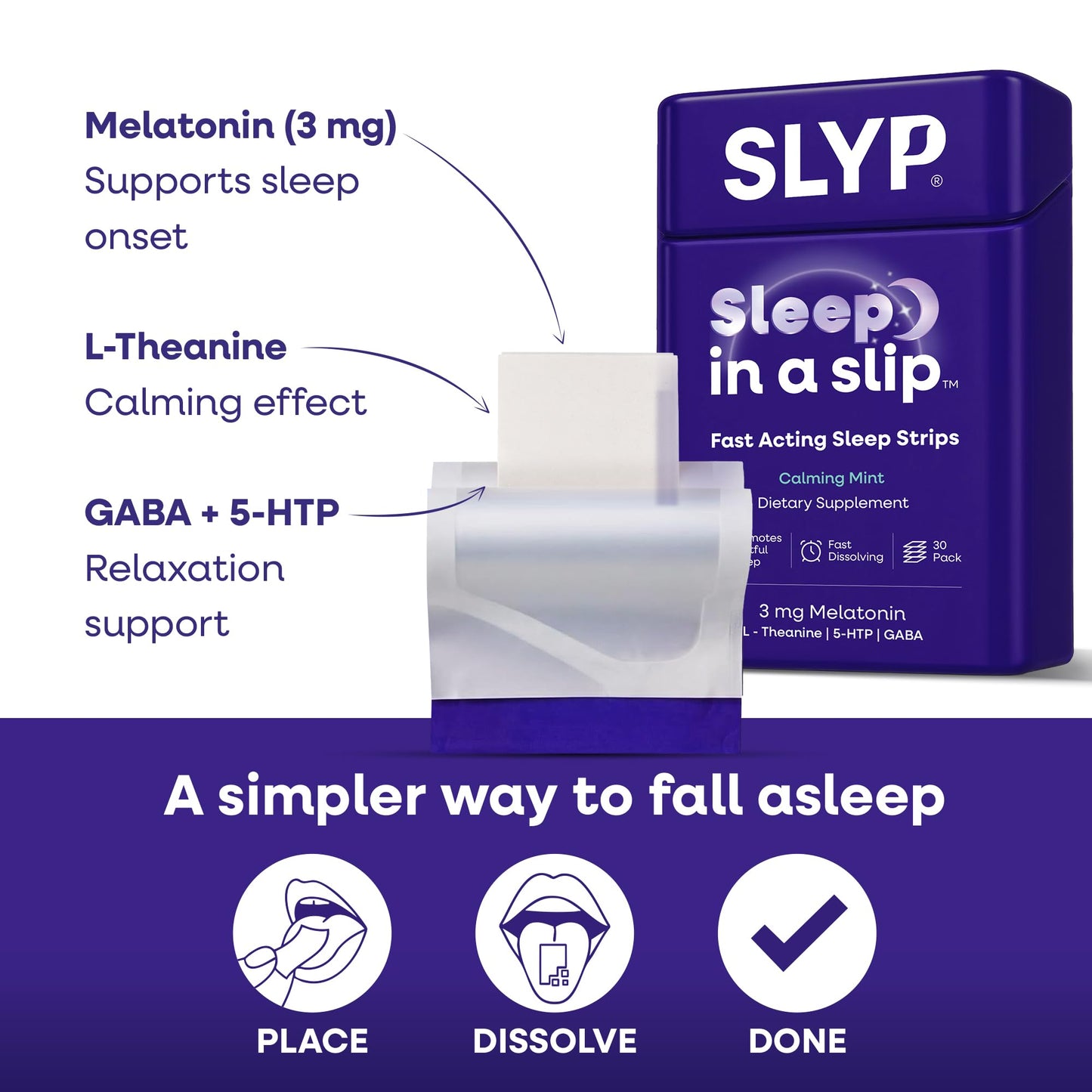 Slyp Sleep Strips Chewable 30 Strips