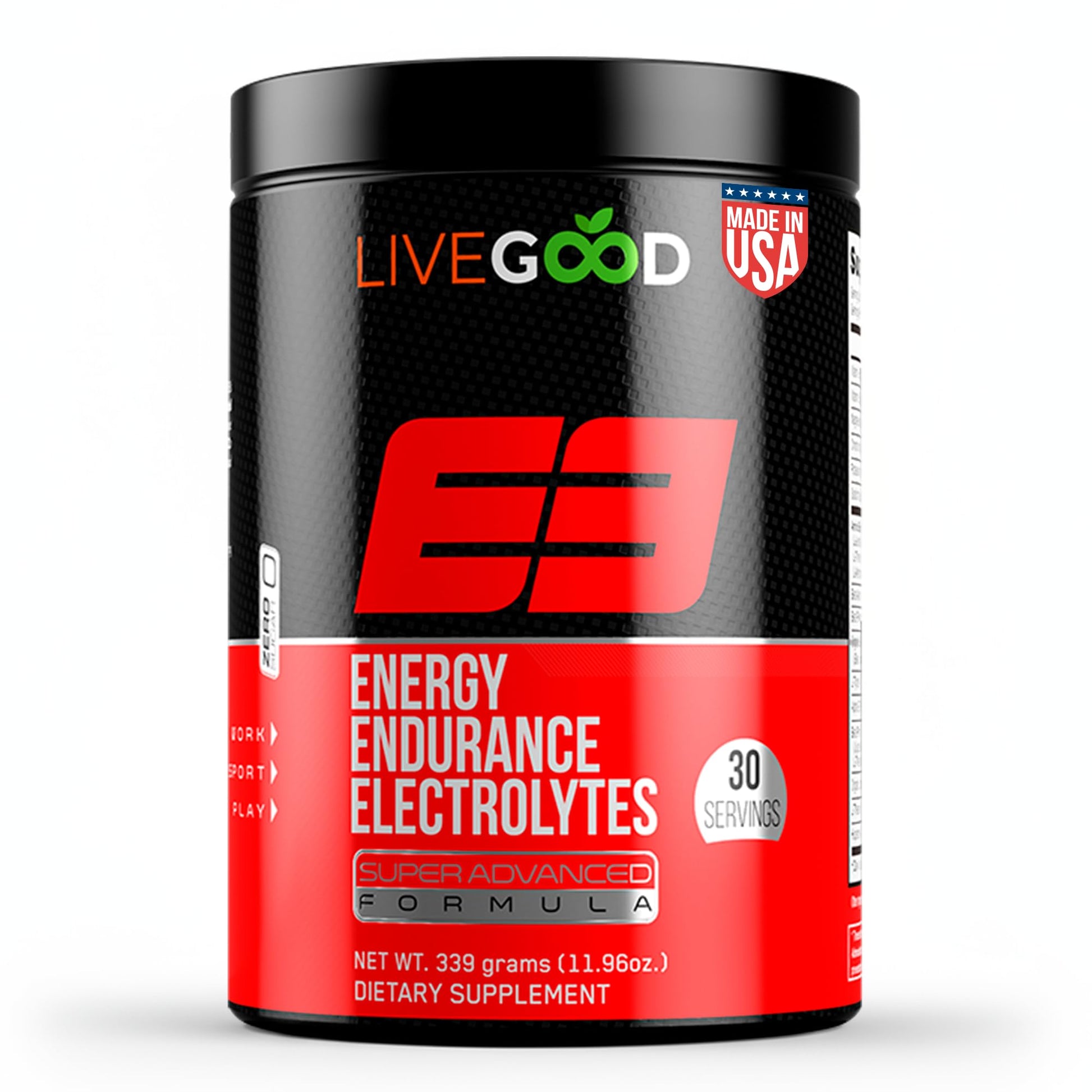 LIVEGOOD E3 Preworkout Powder, 11.96 Ounce